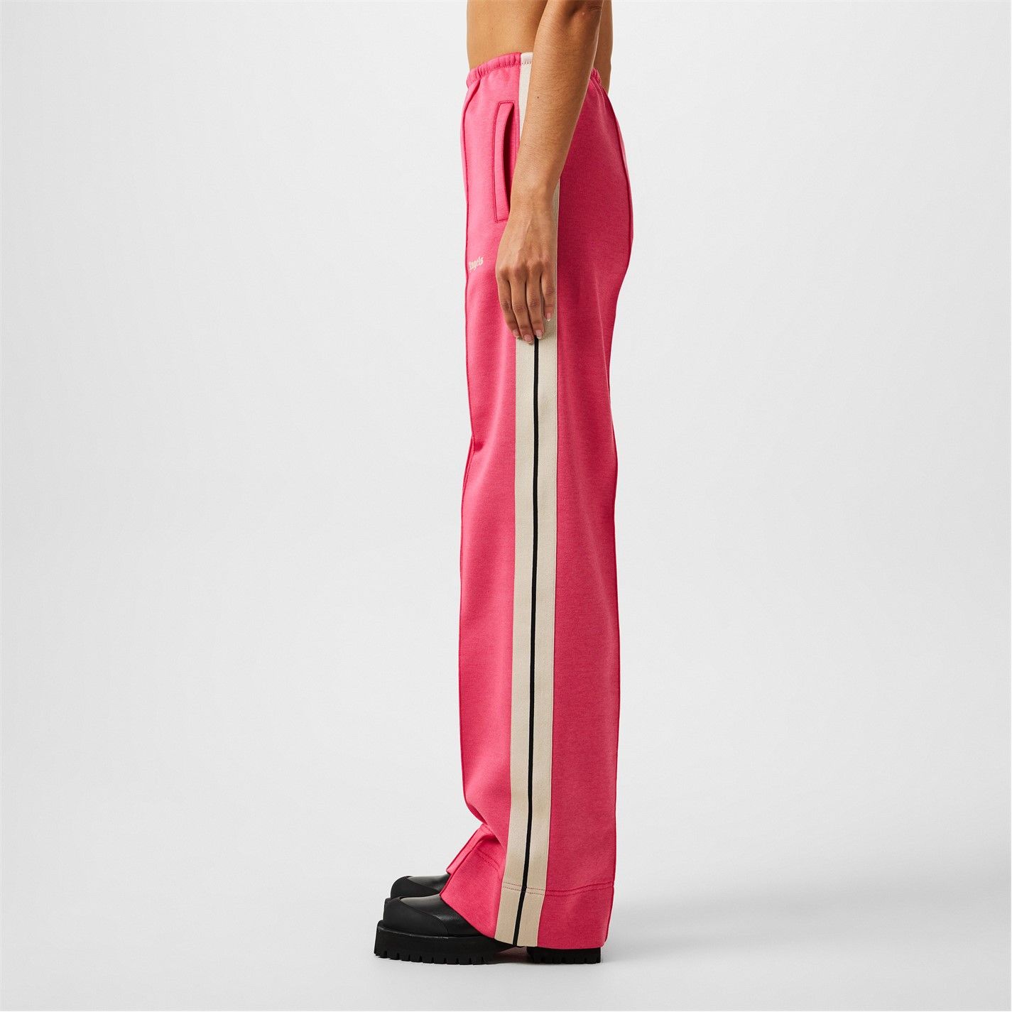 Palm Angels o1g2r1mq0325 Straight Tracksuit Pant in Pink & White Size 25" / US 0 / IT 36 - 5 Thumbnail