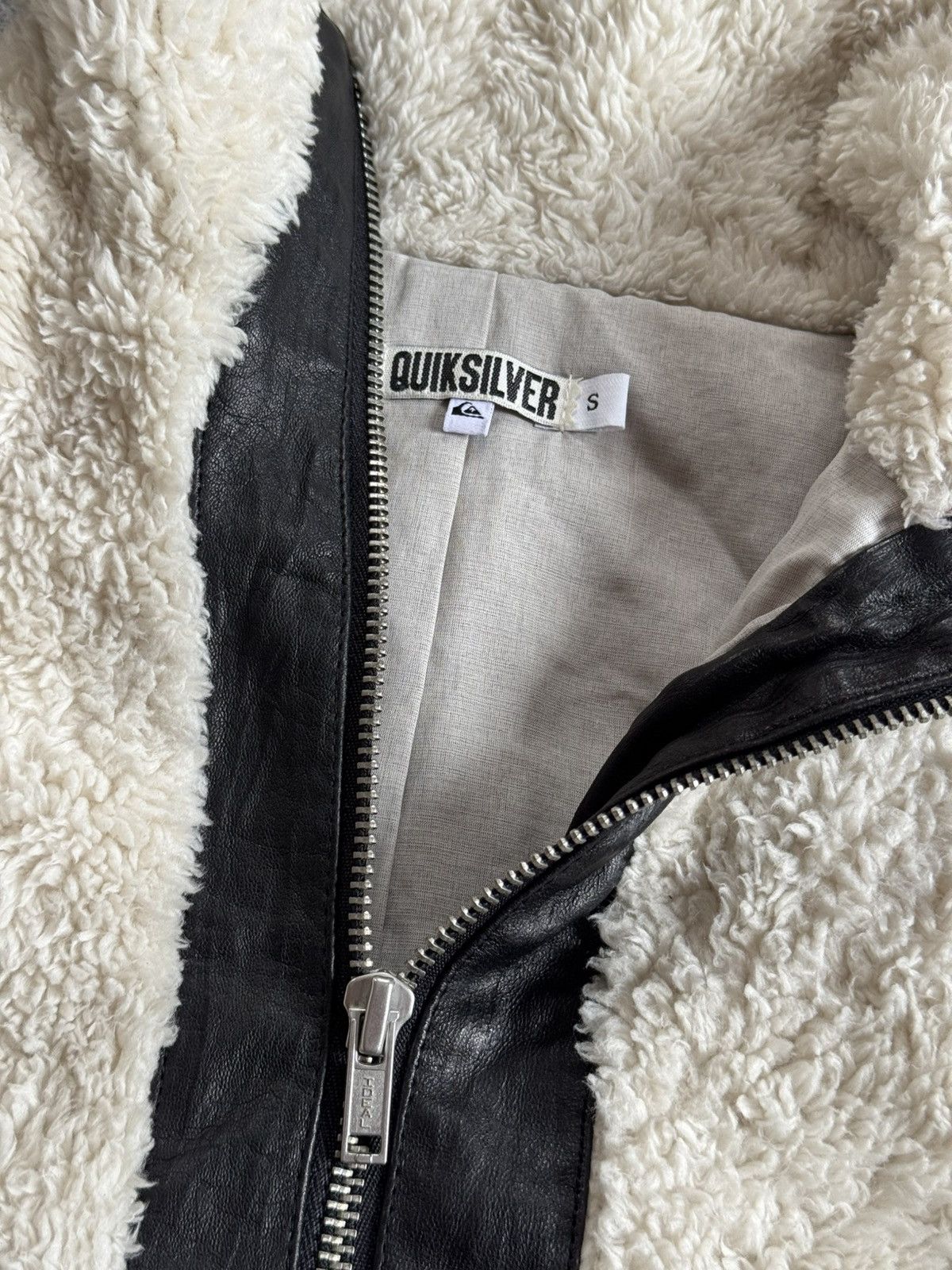 Quiksilver Quiksilver S Vintage sherpa jacket teddy fleece quicksilver Size S / US 4 / IT 40 - 8 Thumbnail