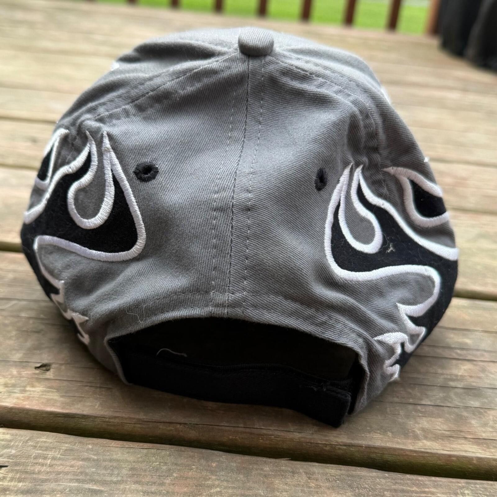 Other HeadShot by KC Caps Grey Black Flame Embroidered RL Size ONE SIZE - 2 Thumbnail