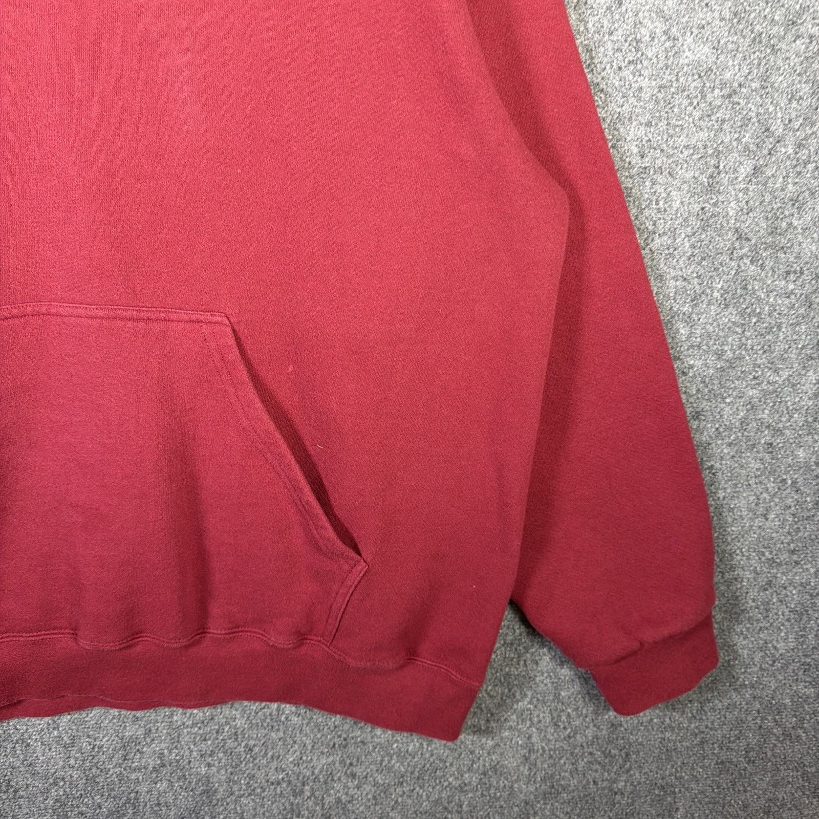 Nike Vintage Nike Center Swoosh Hoodie Red Mens XL 90s Y2K Baggy Size US XL / EU 56 / 4 - 3 Thumbnail