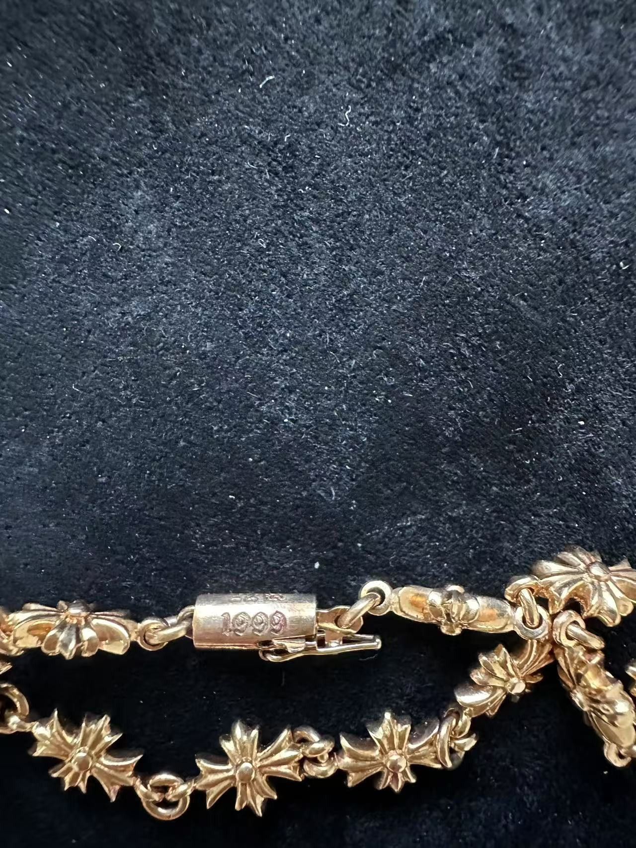 Chrome Hearts Chrome Hearts 22K Gold Tiny E Bracelet Size ONE SIZE - 7 Thumbnail