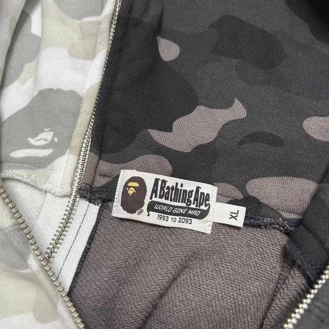 Bape COLOR CAMO SHARK FULL ZIP HOODIE Size US XL / EU 56 / 4 - 7 Thumbnail