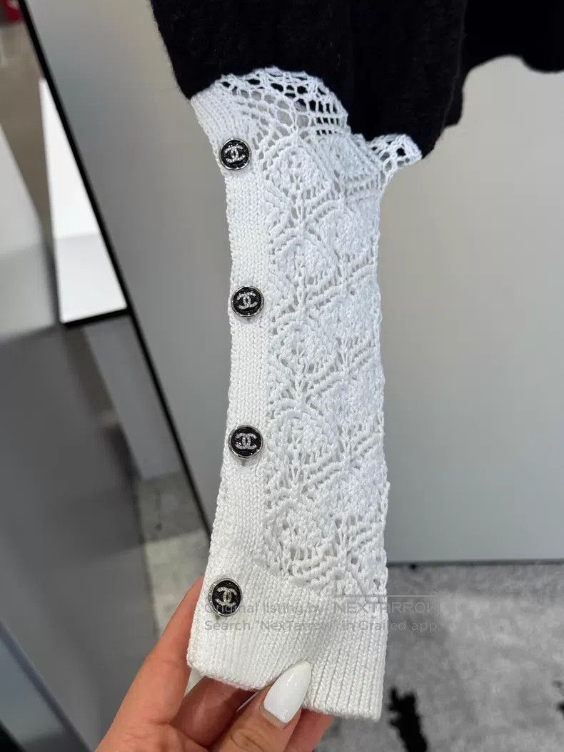 Chanel Chanel 21A Black and White Handicraft Series Knitted Sweat Size XS / US 0-2 / IT 36-38 - 5 Thumbnail