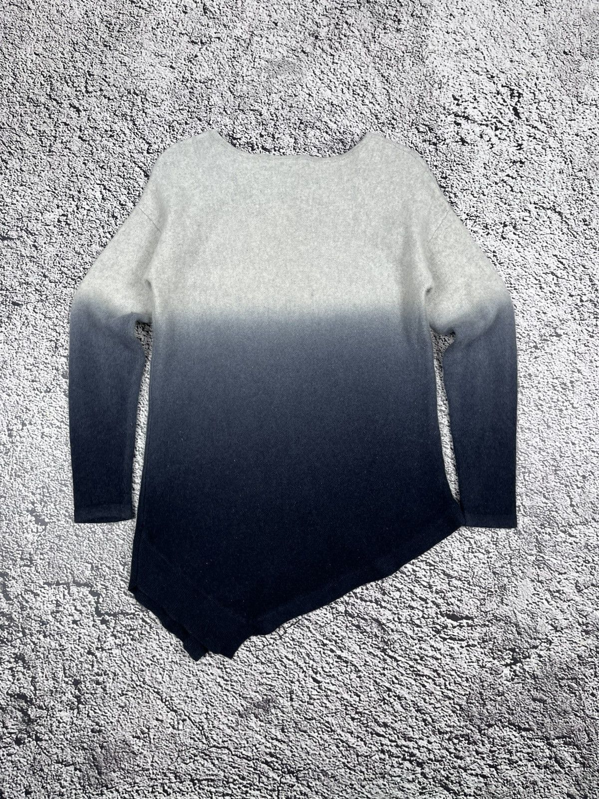 Vintage Vintage Rare 100% Cashmere Gradient Asymmetric Pullower Size L / US 10 / IT 46 - 4 Thumbnail