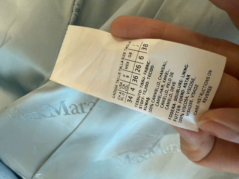 Max Mara Max Mara Sky Blue Camel Coat Size S / US 4 / IT 40 - 3 Thumbnail