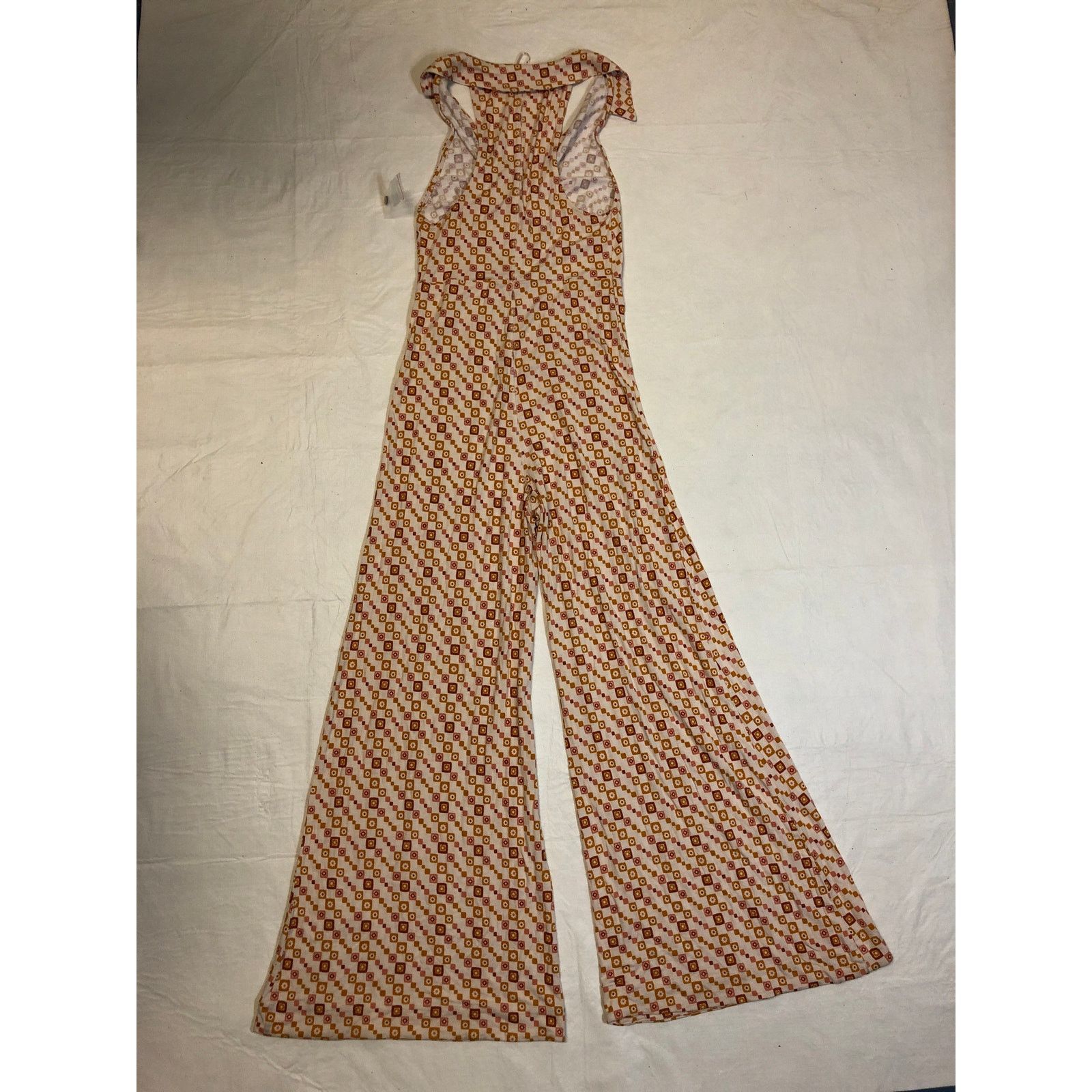 Free People Women’s Free People cream with pattern romper Size ONE SIZE - 2 Thumbnail