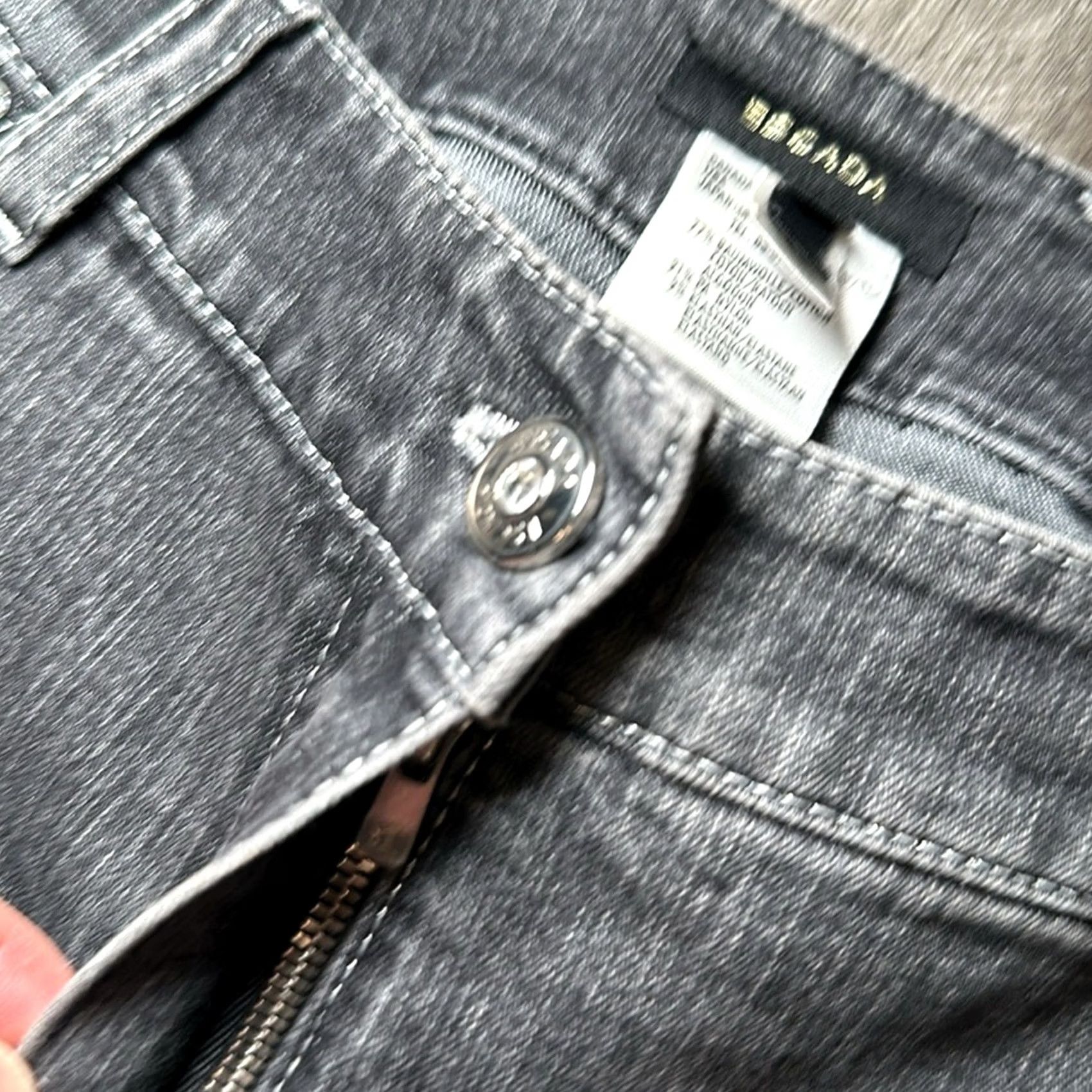 Escada VINTAGE ESCADA Black Washed Floral Stitched Beaded Embroidery Boot Cut Jeans - 38 (US 8) Womens Jeans Size 30" / US 8 / IT 44 - 6 Thumbnail