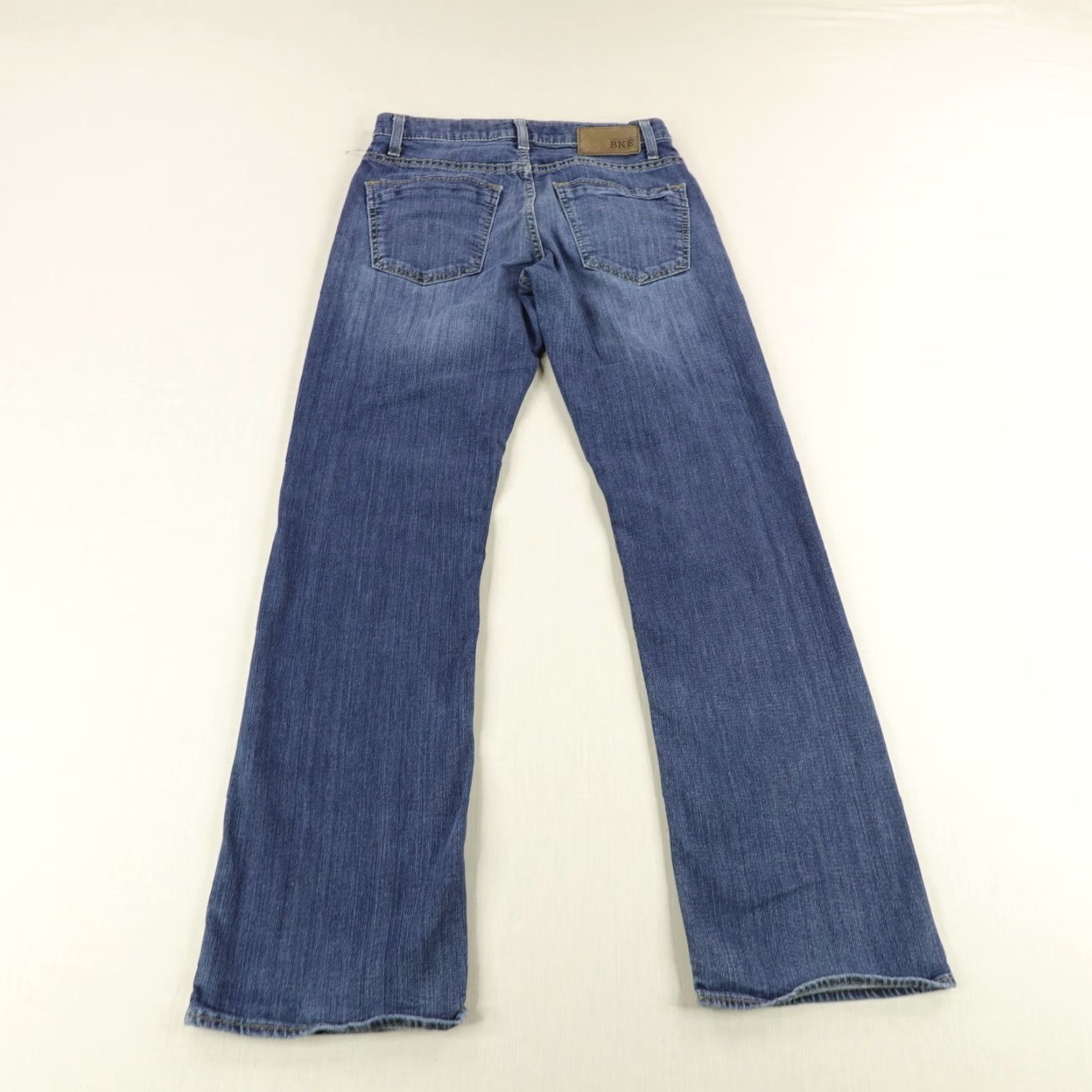 BKE VINTAGE BKE Jeans Men 28S Blue Denim Bootcut Regular Fit Low Rise Stretch Pants Size US 27 - 4 Thumbnail