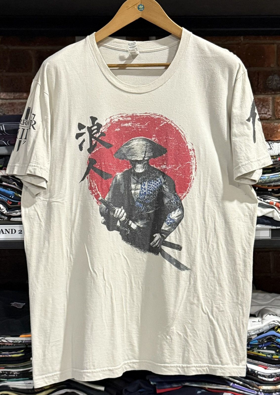 Anime Japanese Samurai Warrior Ronin Anime Faded Tee Size US XL / EU 56 / 4 - 1 Thumbnail