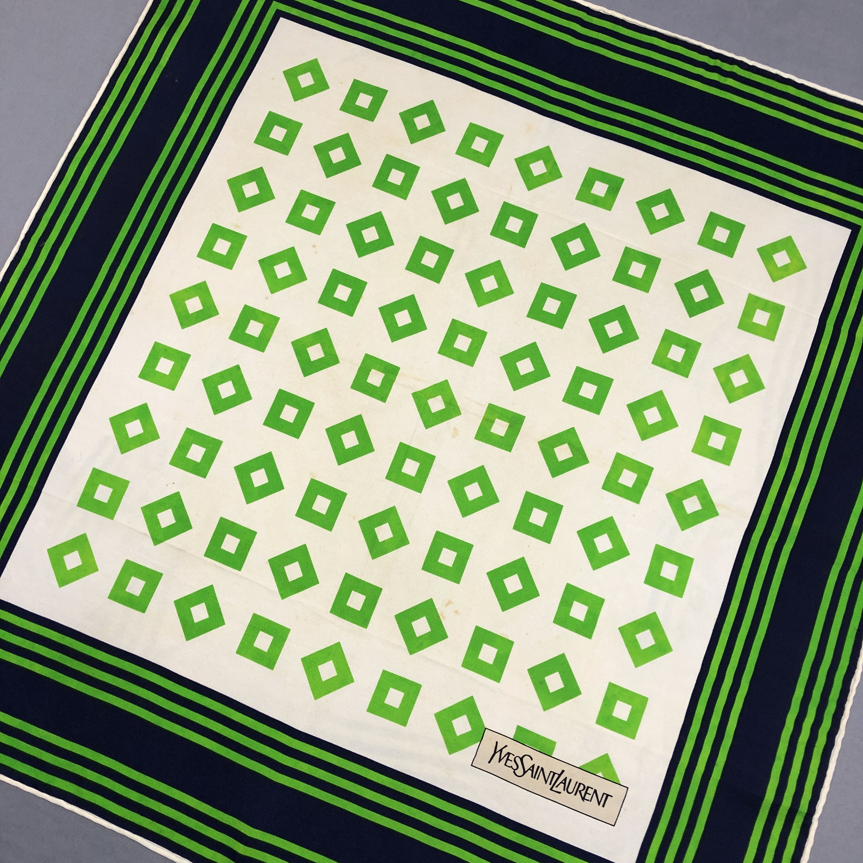 Japanese Brand Vintage Yves Saint Laurent SILK Scarf YSL Stole 56789 Size ONE SIZE - 6 Thumbnail