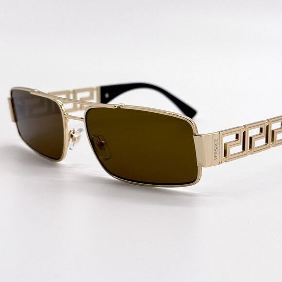 Versace NEW VERSACE SUNGLASSES VE2257 1002/73 GOLD UNISEX EYEWEAR VE Size ONE SIZE - 4 Thumbnail