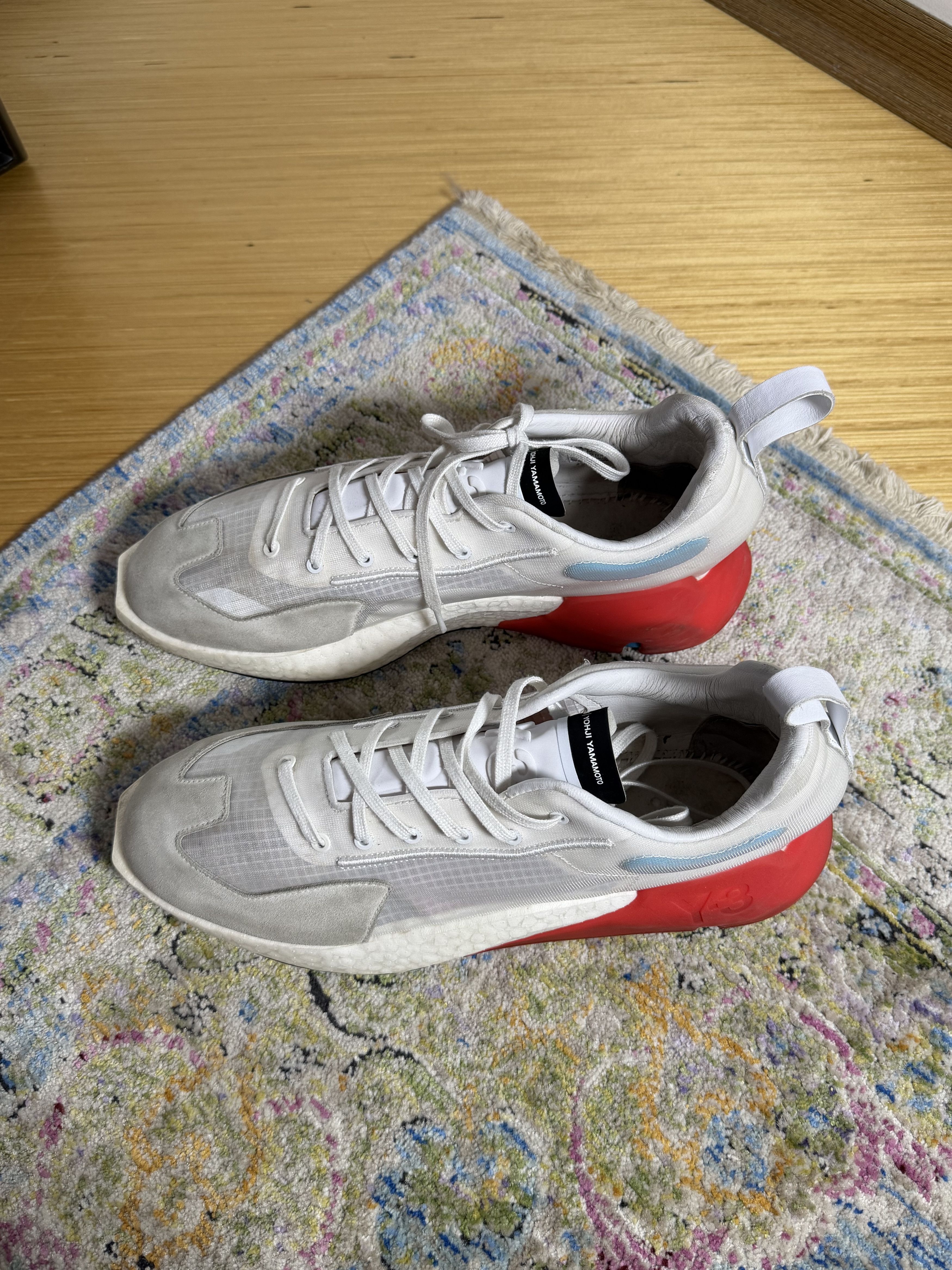 Adidas × Y-3 adidas Y-3 Orisan White Red Cyan Sneakers Size US 11 / EU 44 - 3 Thumbnail