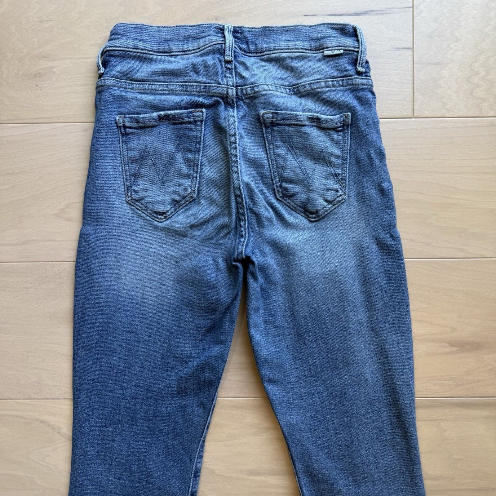 MOTHER Mother Fly Cut Stunner Jeans Women's 25 Blue Fray Glam Boho Size 25" / US 0 / IT 36 - 8 Thumbnail