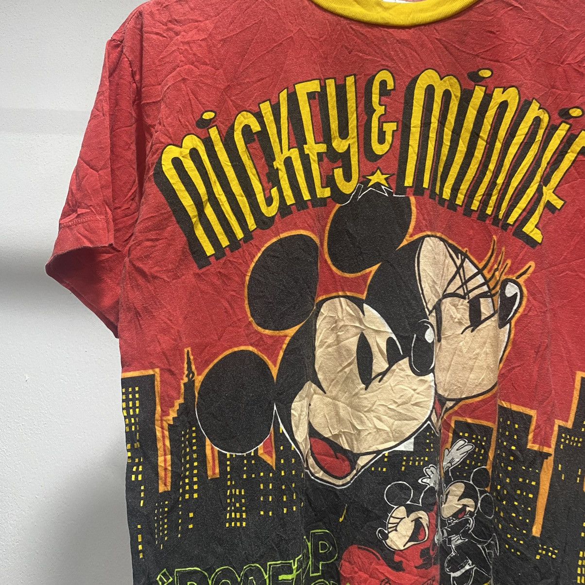 Mickey Mouse × Vintage Sick☠️ Mickey AOP Print Ringer Tee 90s Size US S / EU 44-46 / 1 - 6 Thumbnail