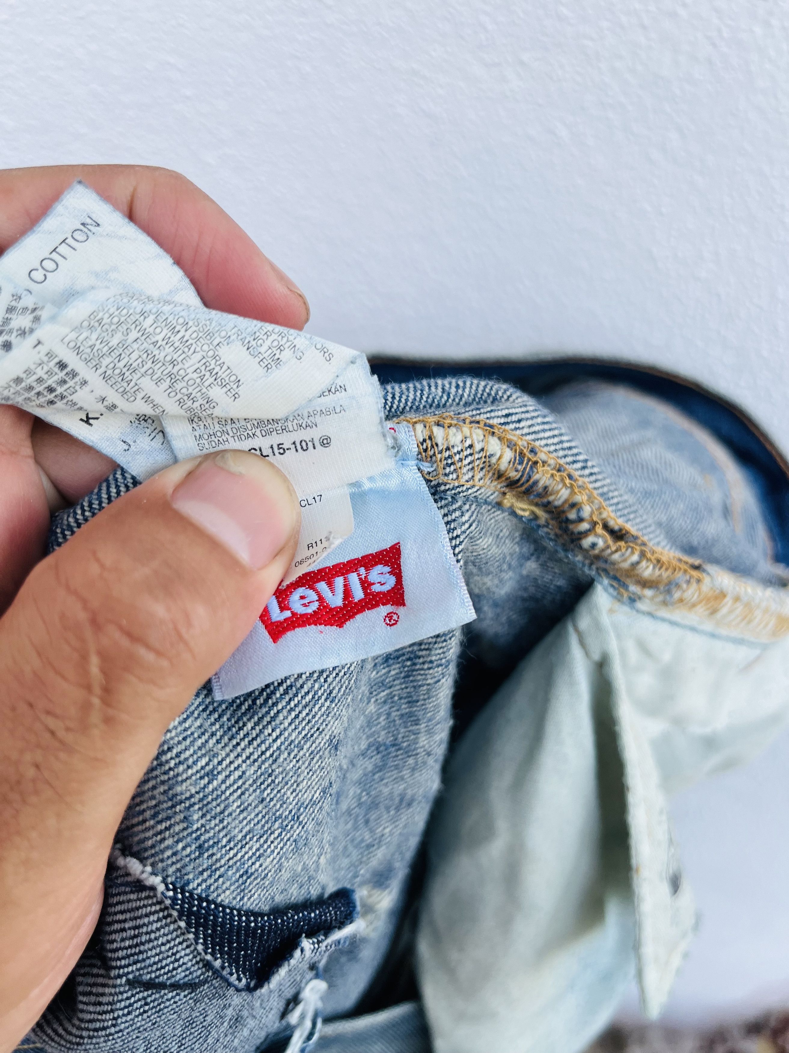 Japanese Brand × Vintage Vintage Levis Distressed Japanese Designer Fashion Style Size US 30 / EU 46 - 14 Thumbnail