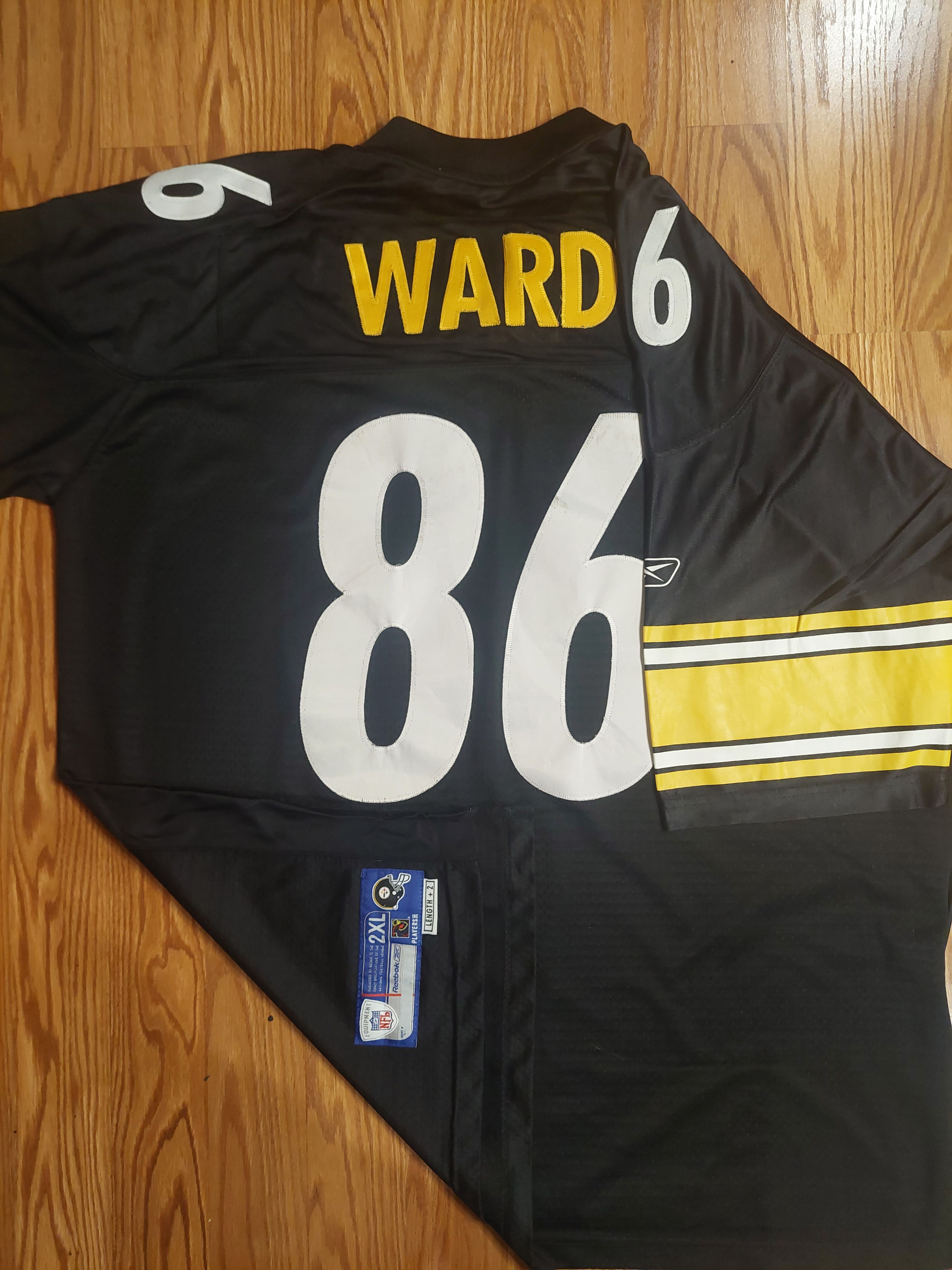 Reebok Authentic Pittsburgh Steelers HInes Ward Reebok NFL Jersery Size US XXL / EU 58 / 5 - 11 Thumbnail