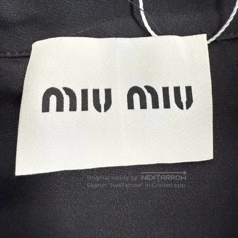 Miu Miu Miu Miu Summer Black Silk Dress . Size L / US 10 / IT 46 - 4 Thumbnail