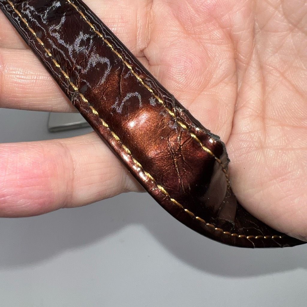 Other Madi Claire Vintage Faux Reptile Embossed Two Way Bag with Marigold interior Size ONE SIZE - 7 Thumbnail