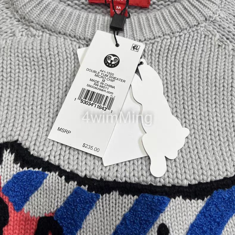 Billionaire Boys Club Hand Embroidered Patchwork Stripe Running Dog Sweater Q7 Size US M / EU 48-50 / 2 - 4 Thumbnail