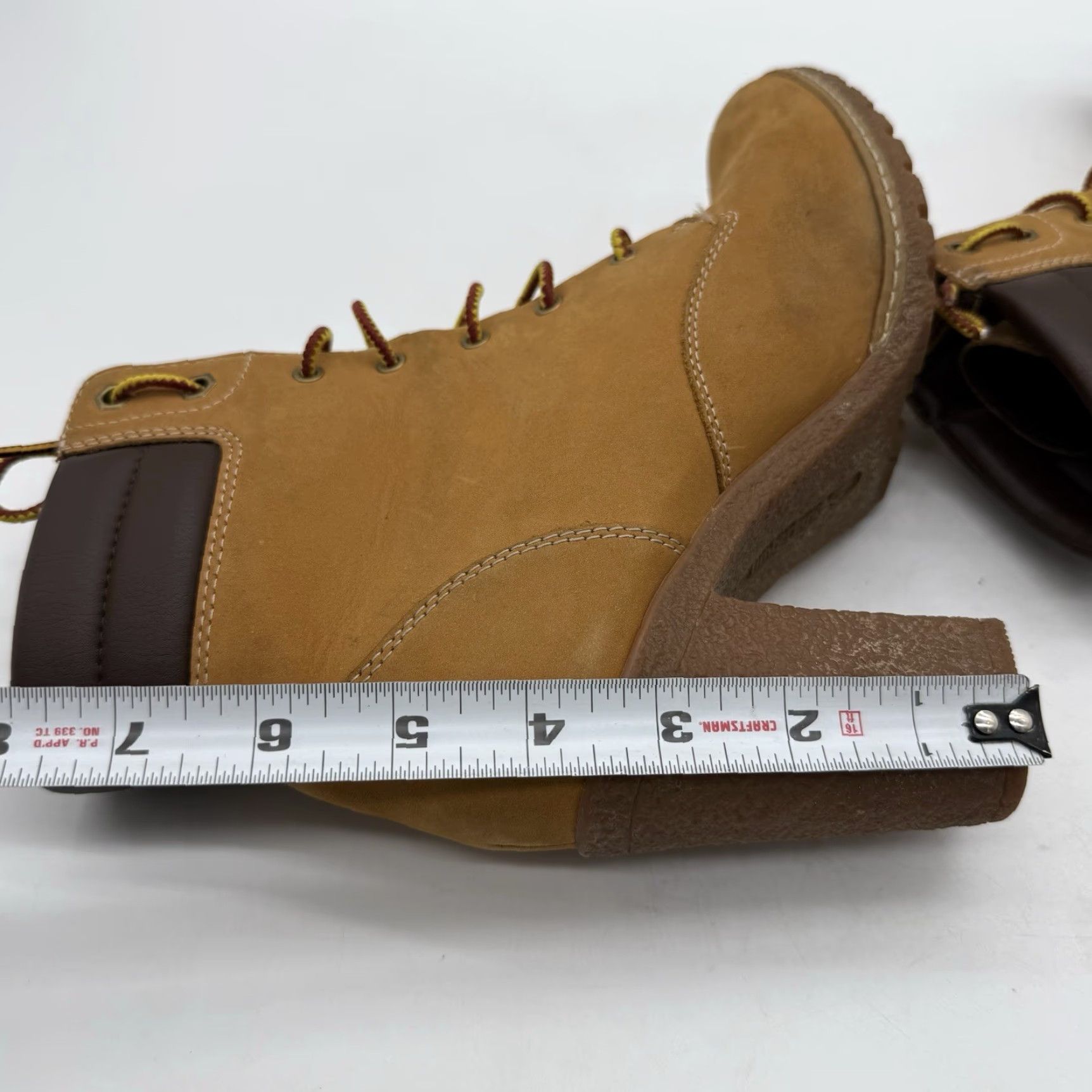 Timberland Timberland Tillston Wheat Nubuck Leather Pumps Boots Lace Up Womens Size 7.5 Size US 8 / IT 38 - 2 Thumbnail