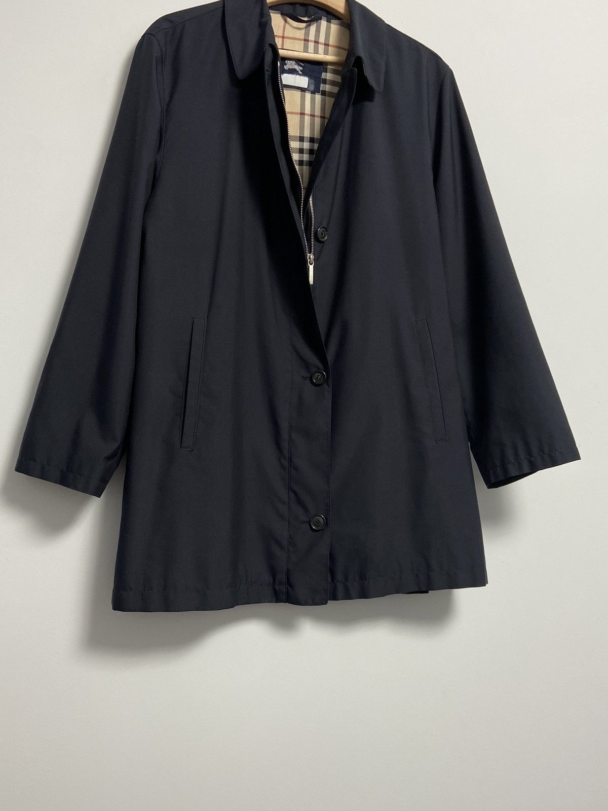 Burberry Burberry Trench Coat Dark Blue Size S / US 4 / IT 40 - 3 Thumbnail