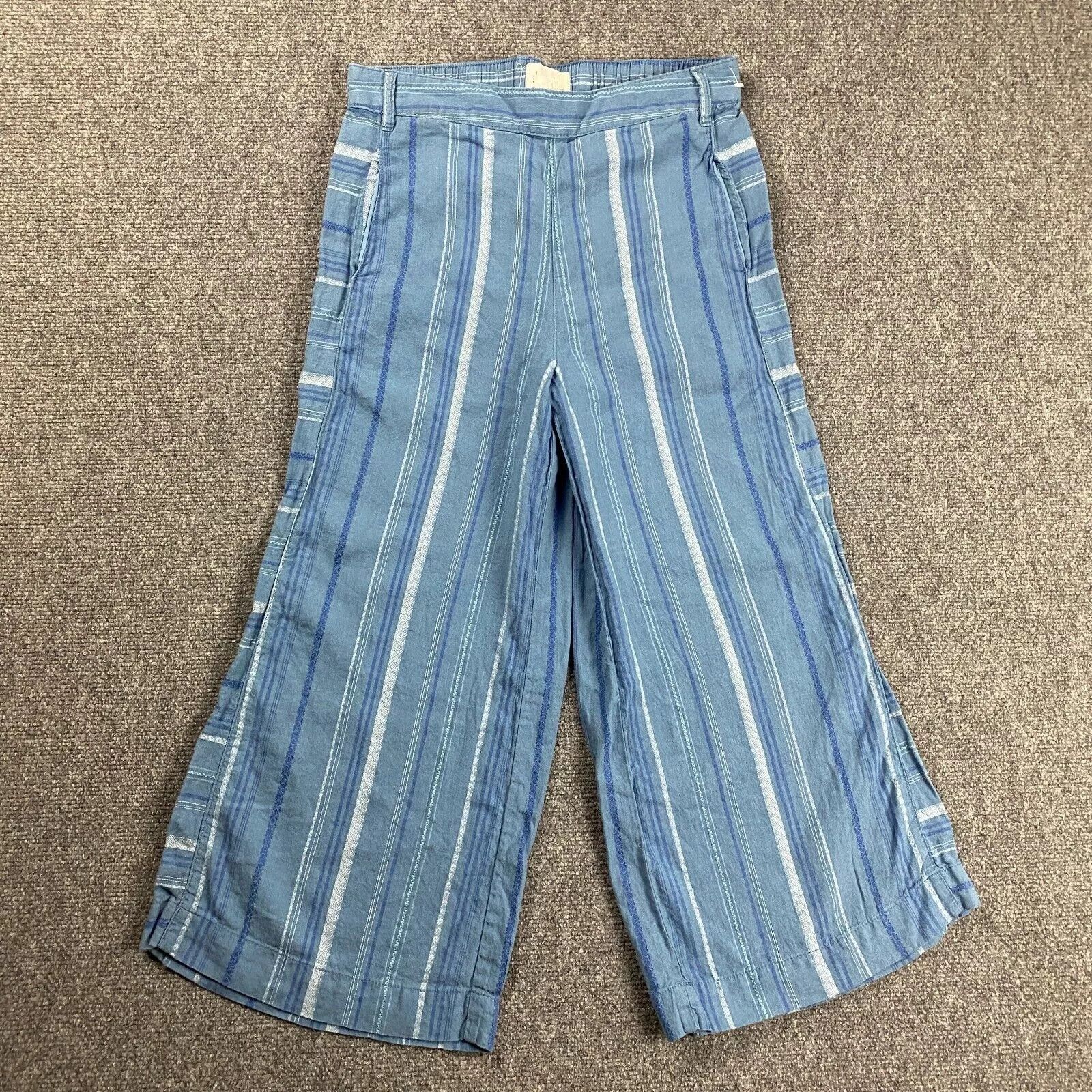 Anthropologie Anthropologie Pants Women's XS Striped Bloomer Wide Leg Size 28" / US 6 / IT 42 - 1 Thumbnail