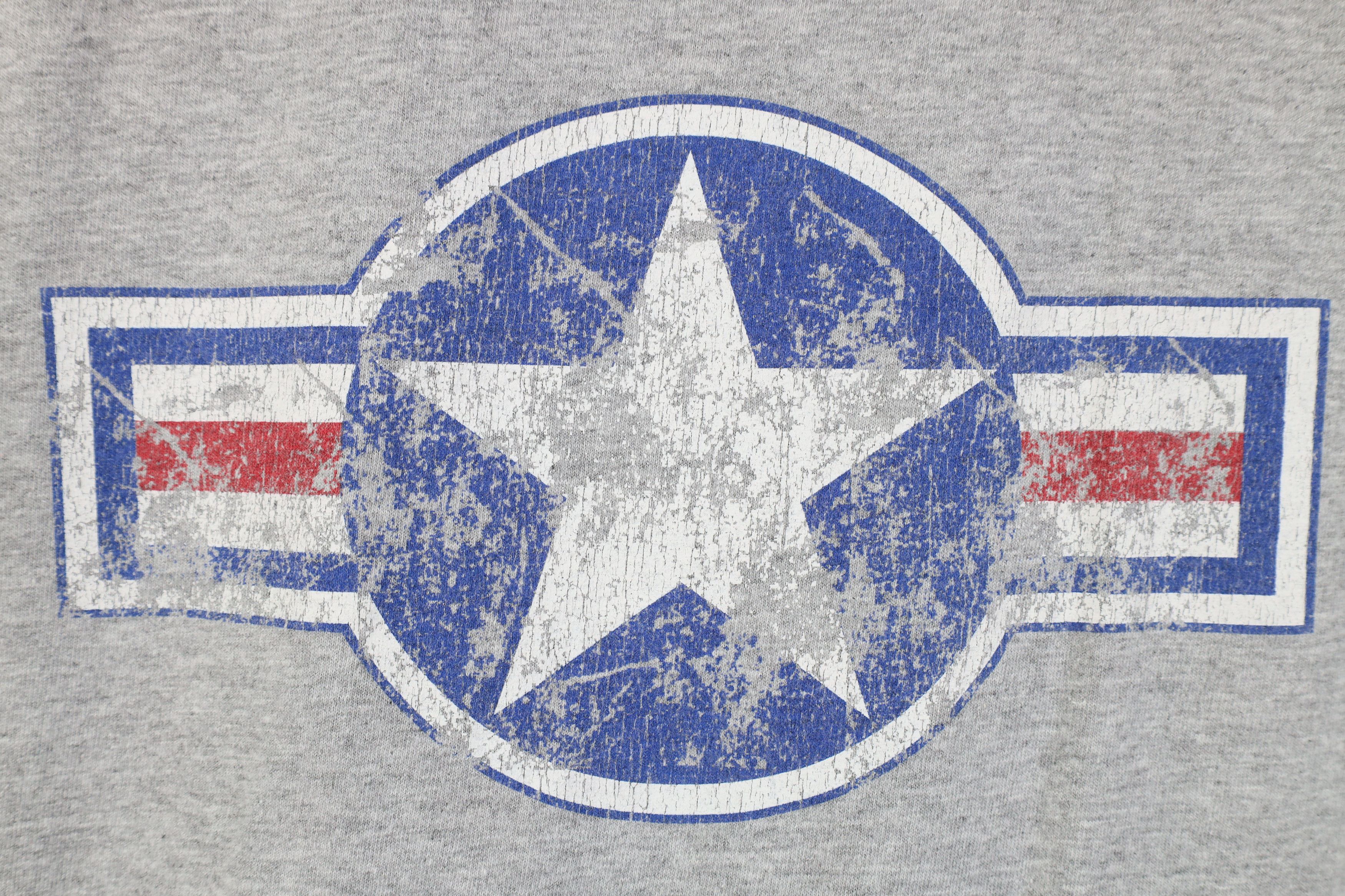 Vintage Vintage 90s Y2K United States Air Force USAF T-Shirt Gray Size US L / EU 52-54 / 3 - 4 Thumbnail