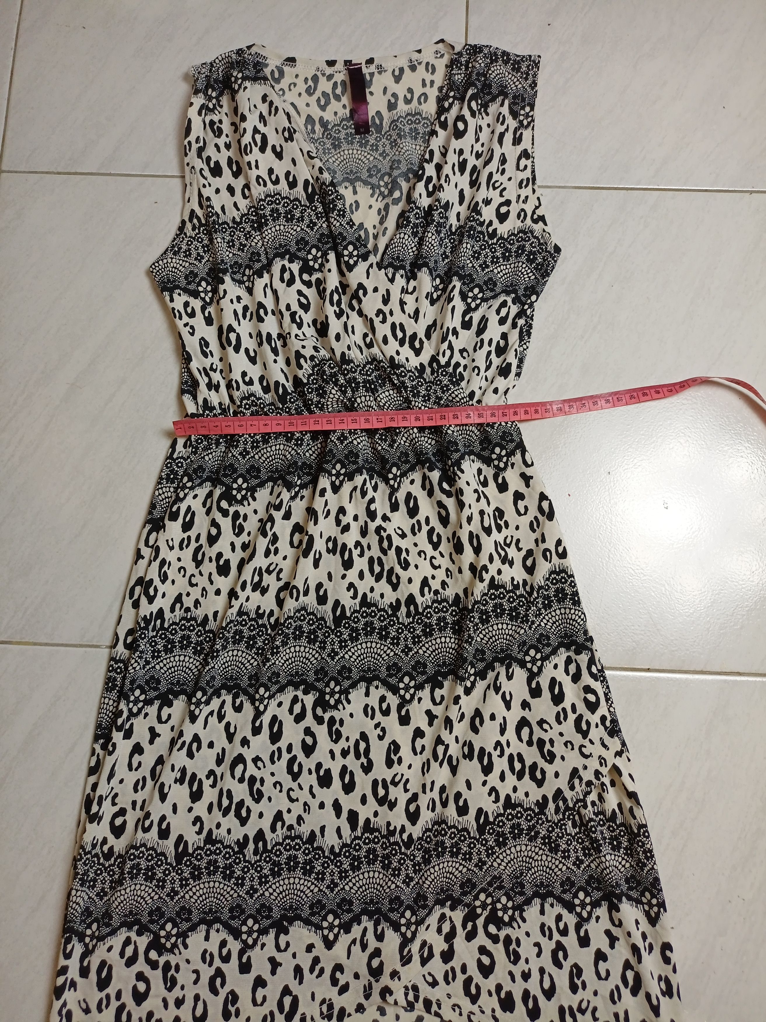 Designer × DressCamp × Japanese Brand GUMZZI Women's Sleeveless Dress Leopard Print Size M / US 6-8 / IT 42-44 - 6 Thumbnail