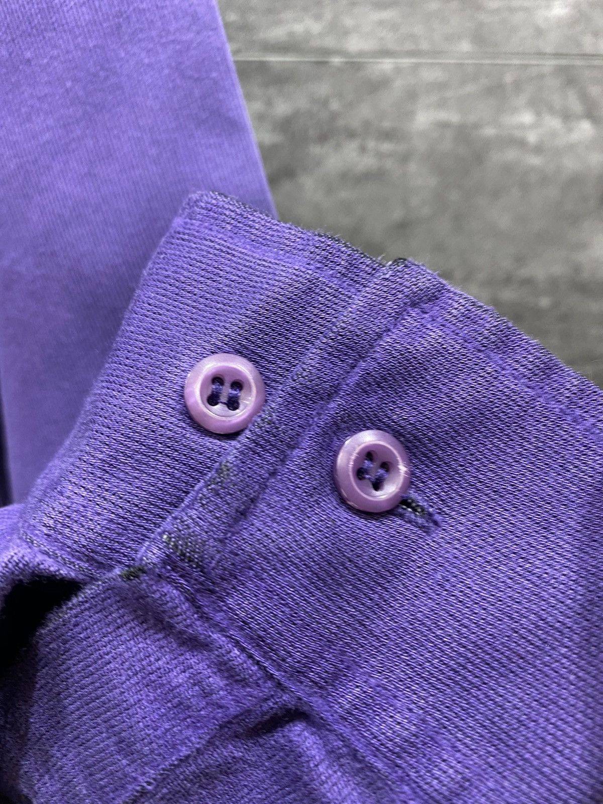 Yves Saint Laurent Vintage Yves Saint Laurent YSL Purple Button Up Shirt Size US XXL / EU 58 / 5 - 6 Thumbnail