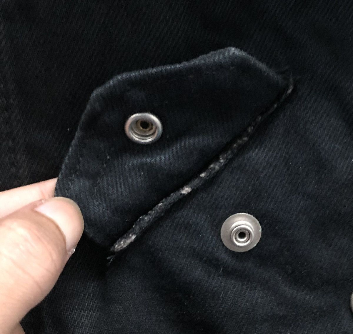 Other Vintage Parasuco Black Denim Moto Jacket - Made in Canada M Size M / US 6-8 / IT 42-44 - 8 Thumbnail