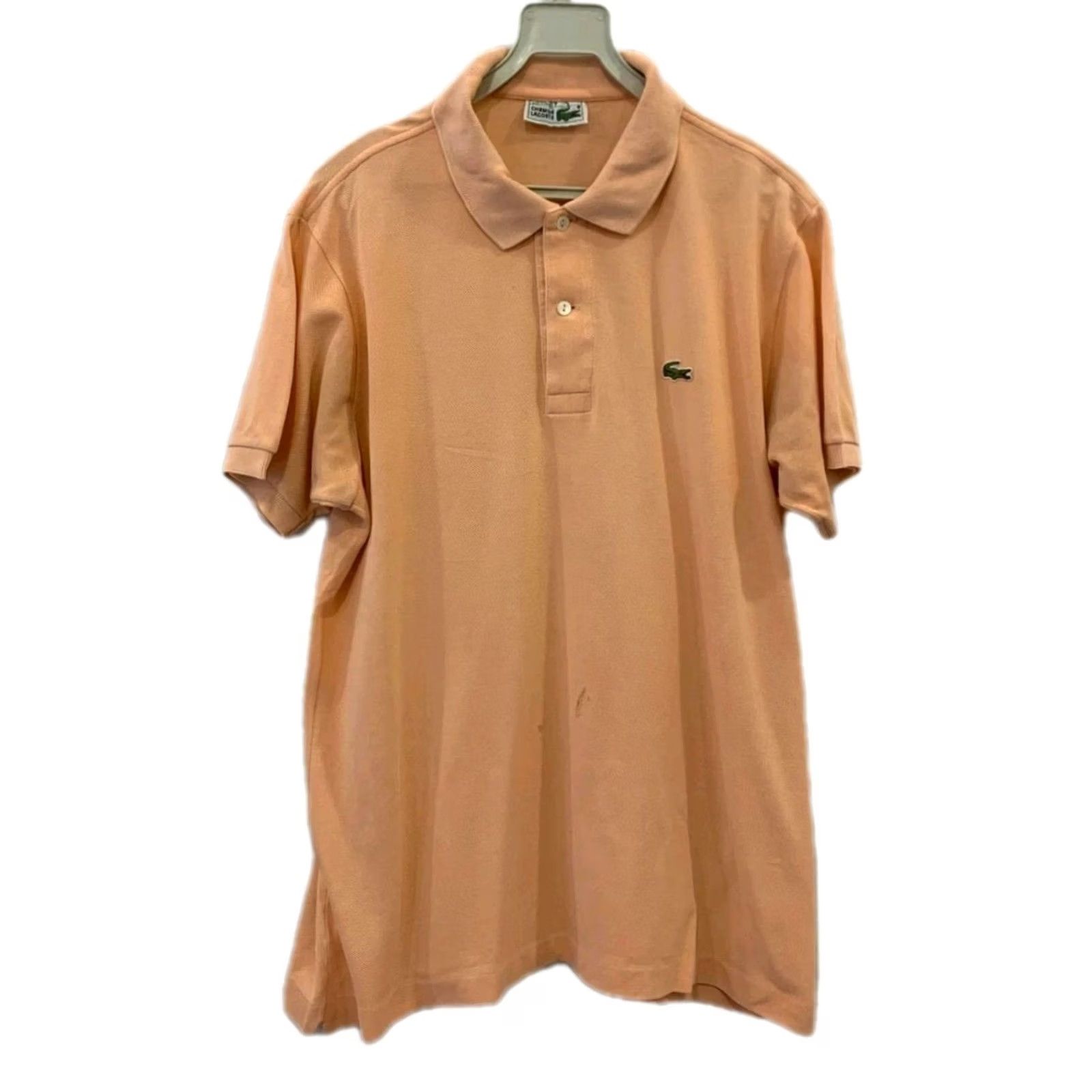 Lacoste VINTAGE Lacoste Polo Shirt Mens L Peach Pastel Orange Made in France Chemise Lacoste Size US L / EU 52-54 / 3 - 2 Thumbnail