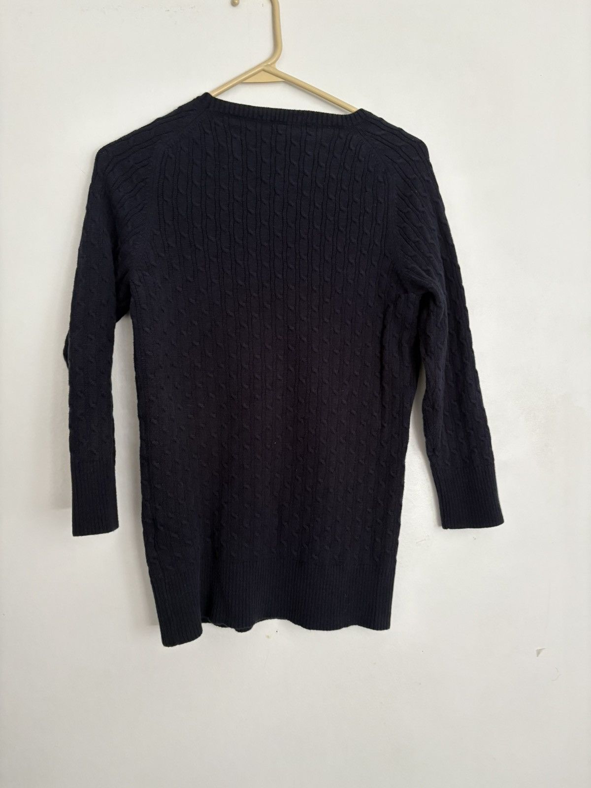 Other Gap Navy Blue Cable Sweater Cotton/spandex Blend Large Size L / US 10 / IT 46 - 2 Thumbnail