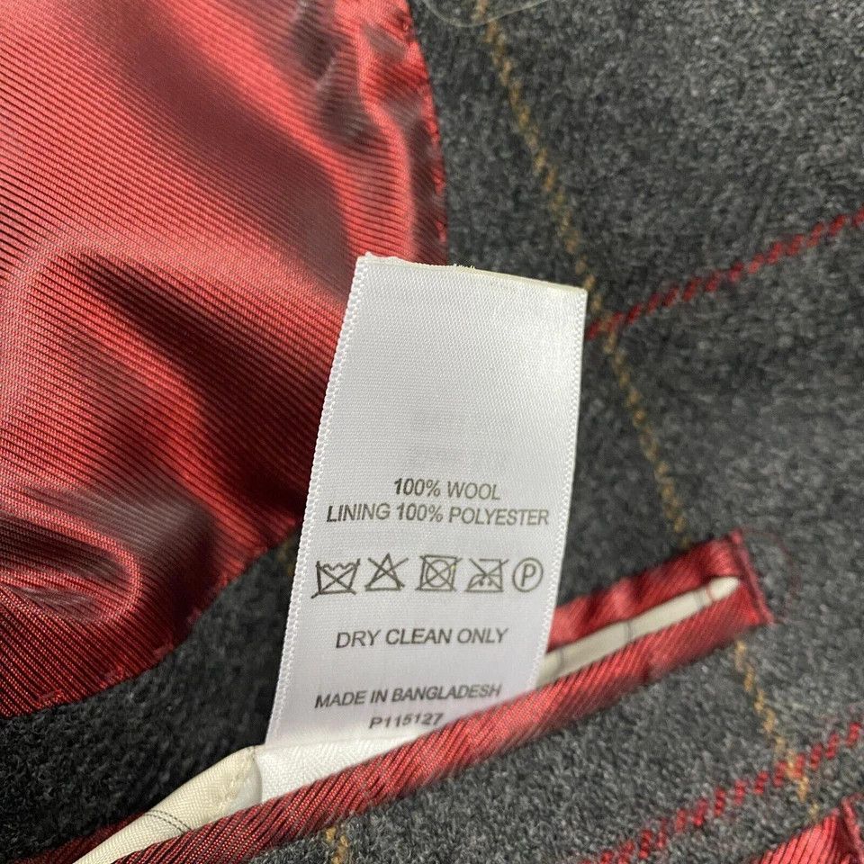 Other Samuel Windsor Blazer Men's 40L Window Pane Check 100% Wool Size 40L - 8 Thumbnail