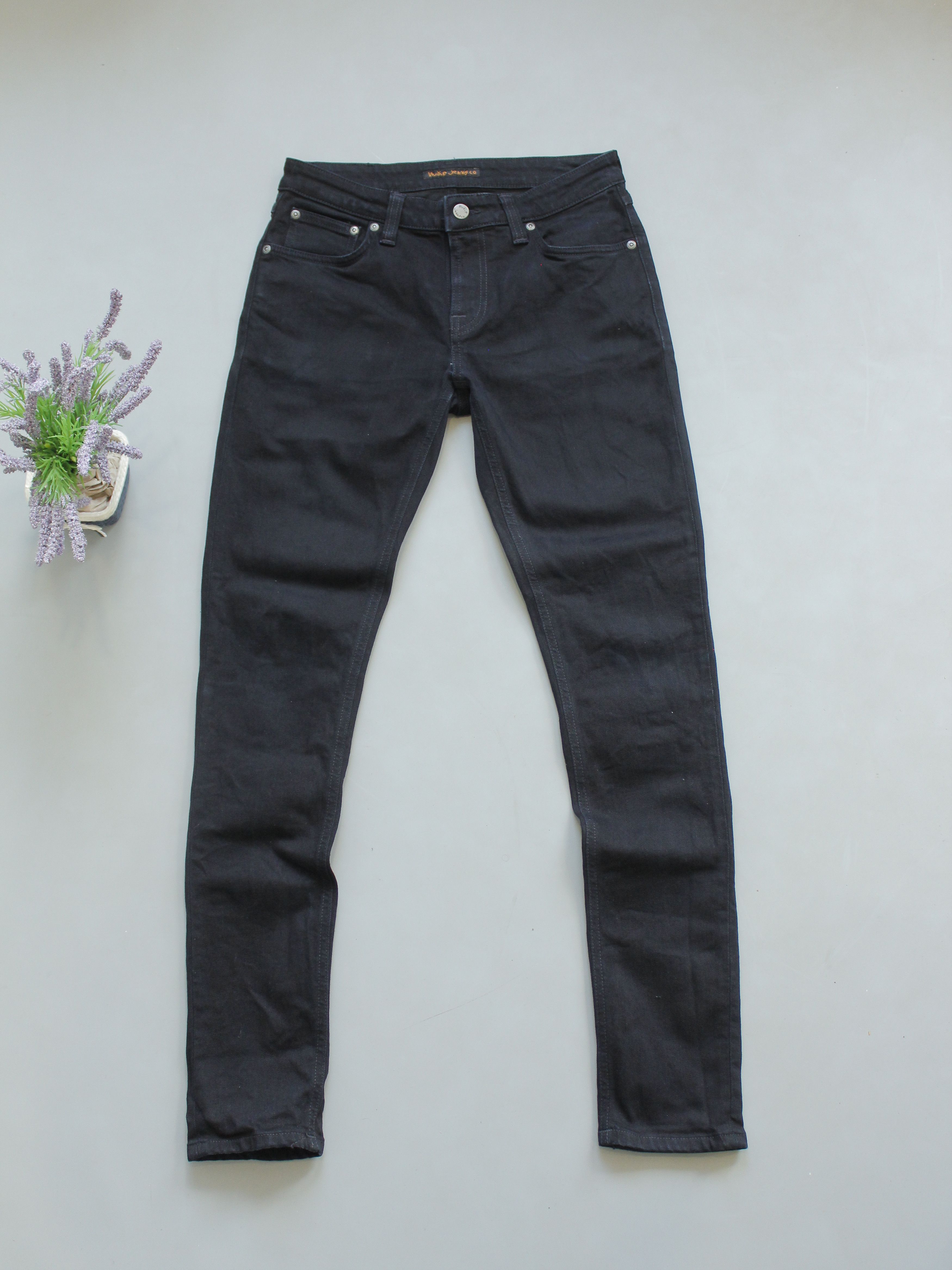 Nudie Jeans NUDIE JEANS DENIM SKINNY LIN BLACK BLACK 30 / 32 Size US 30 / EU 46 - 2 Thumbnail