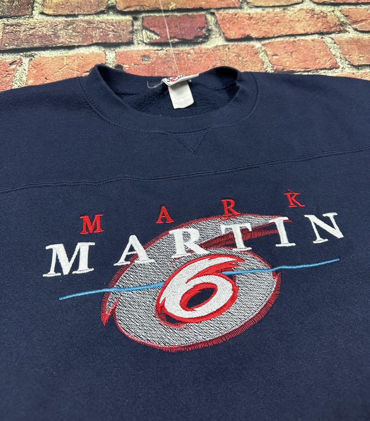 Chase Authentics Vintage Chase Authentics Nascar Sweatshirt Mark Martin #6 Size US XL / EU 56 / 4 - 6 Thumbnail