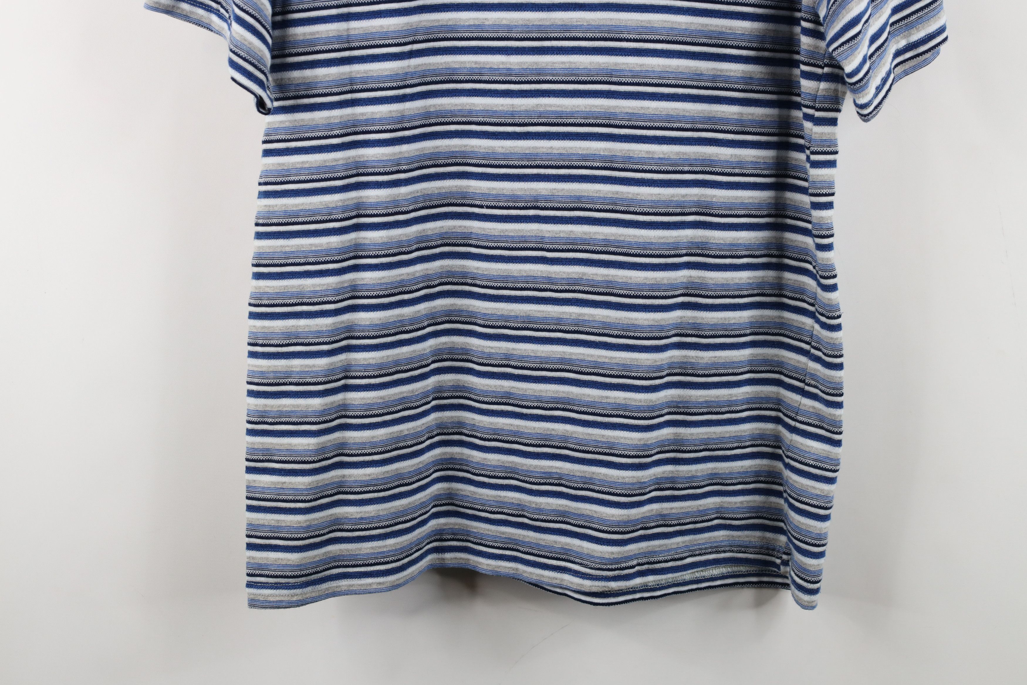 Vintage Vintage 90s Streetwear Striped Knit Short Sleeve T-Shirt Size M / US 6-8 / IT 42-44 - 11 Thumbnail