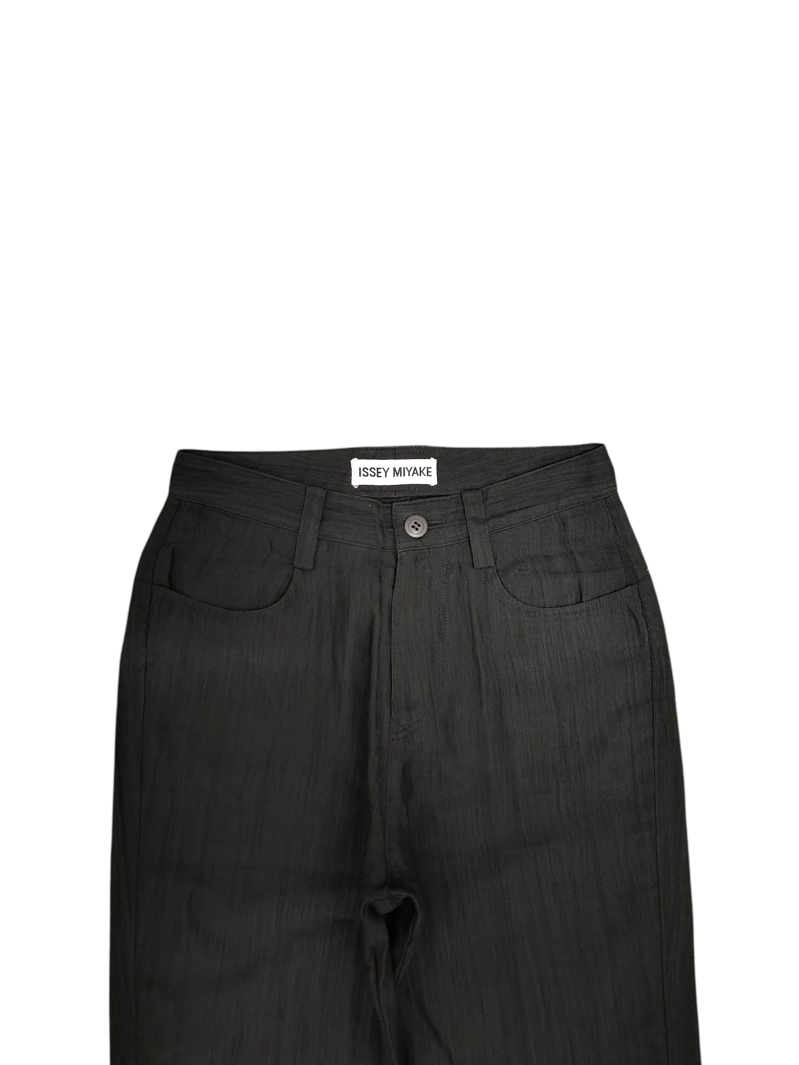 Issey Miyake Vintage Issey Miyake hemp Nylon Blend Trouser Pants Size 27" / US 4 / IT 40 - 2 Thumbnail