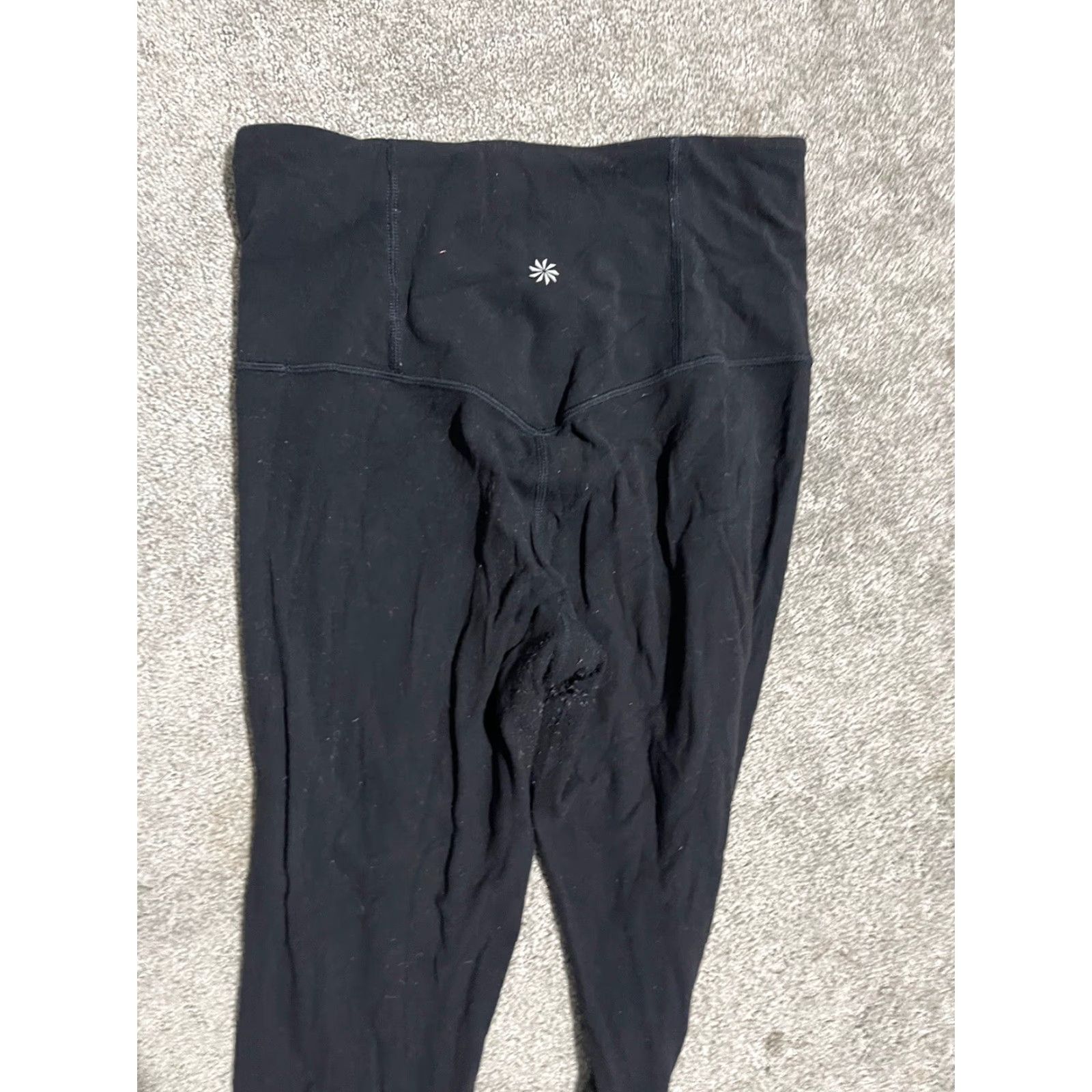 Athleta VINTAGE Athleta Elation Capri Leggings Women XS Black Stretch Activewear 20in Inseam Size 26" / US 2 / IT 38 - 4 Thumbnail