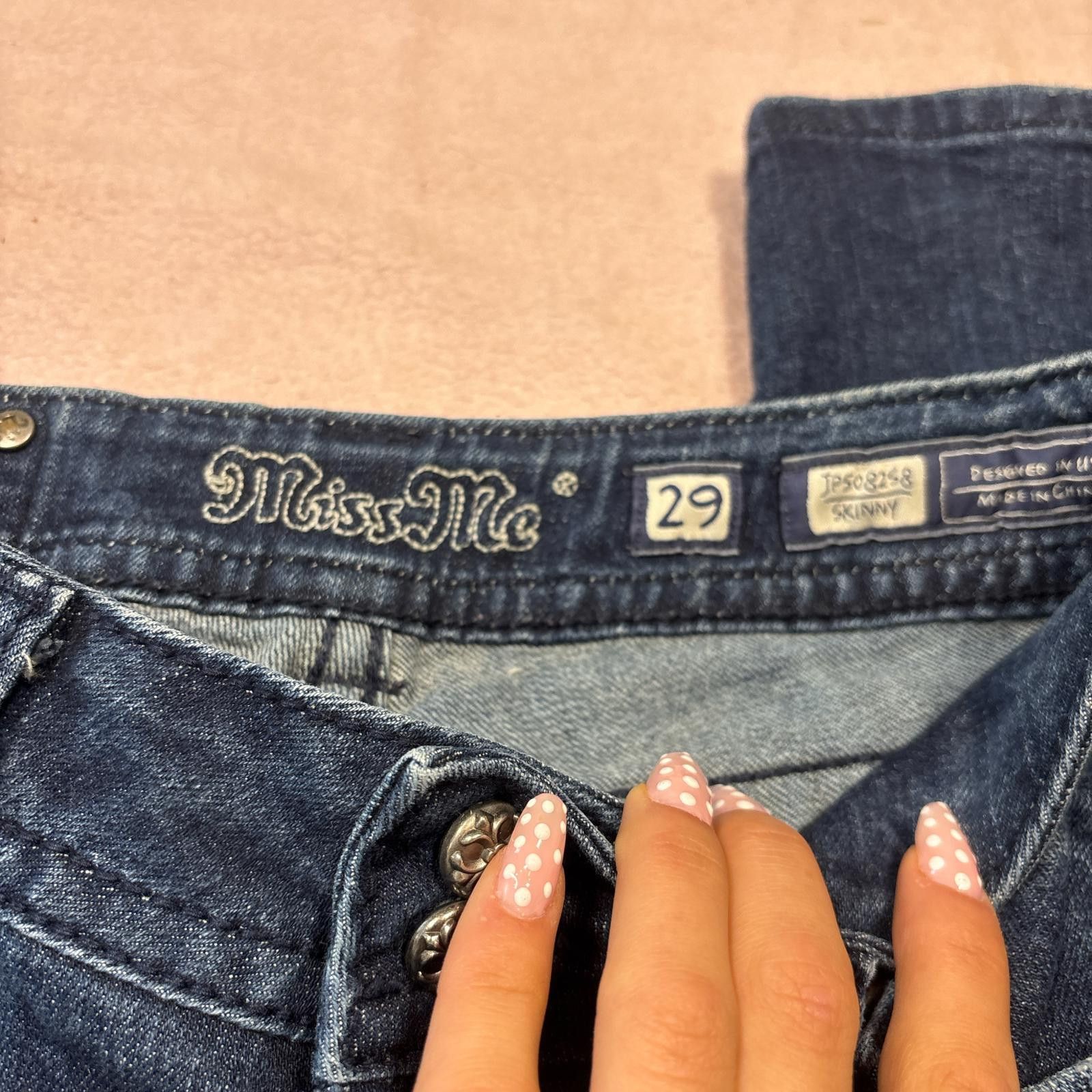 Other y2k miss me skinny wing jeans Size 29" - 5 Thumbnail