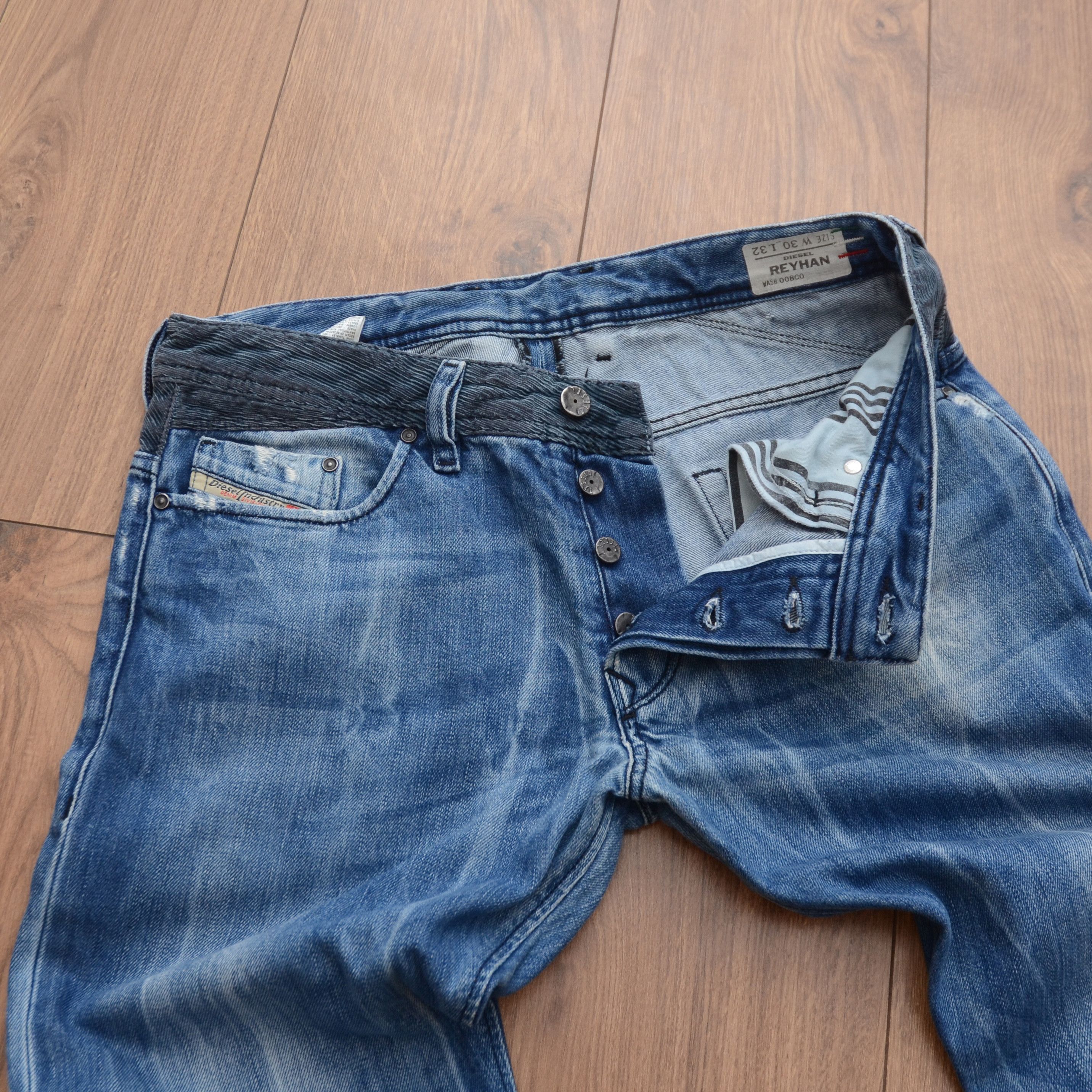 Diesel Diesel Reconstructed Reyhan Denim Pants Size 30 Size US 30 / EU 46 - 14 Thumbnail