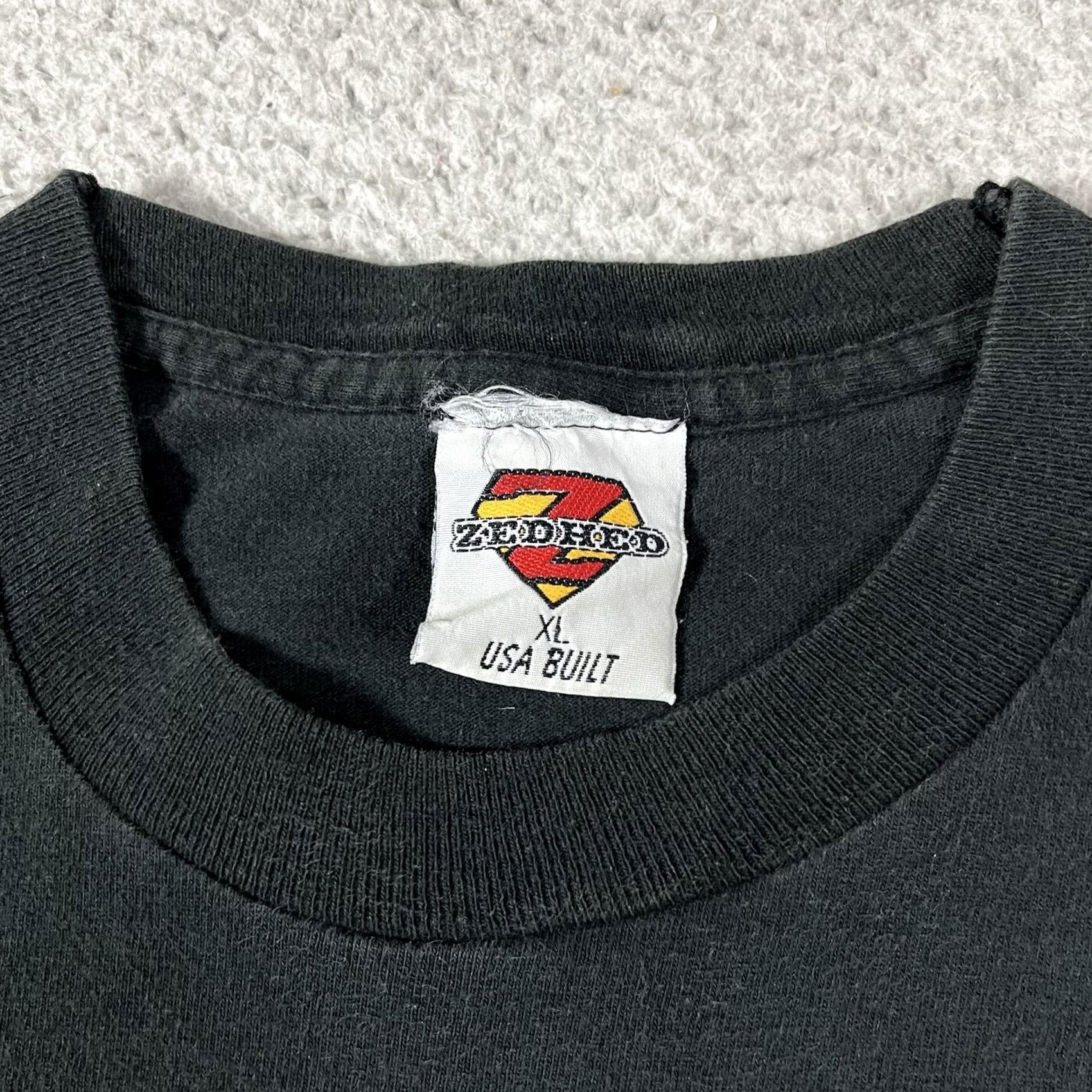 Vintage VINTAGE Zed Hed Shirt Mens XL Black IM A FREAK Funny Parody Comedy Skater Grunge 90s 80s USA Logo T-Shirt Mens XL Black Size US XL / EU 56 / 4 - 5 Thumbnail