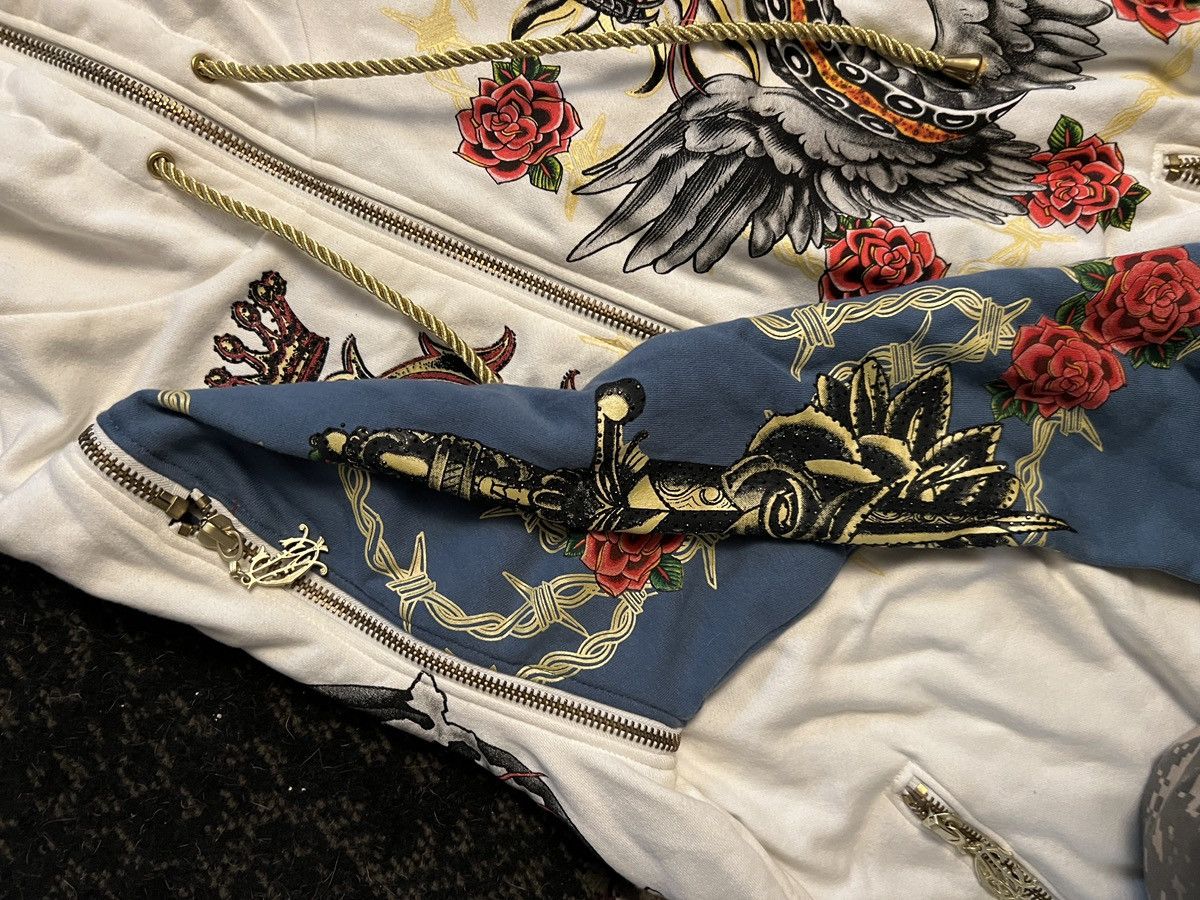 Christian Audigier CRAZY Christian Audigier Zip Up with Zipper Arms Size US XXL / EU 58 / 5 - 2 Thumbnail