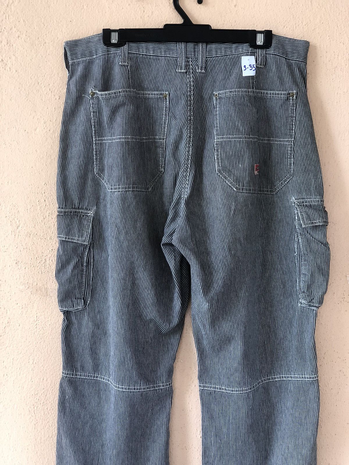 Japanese Brand × Vintage Vintage DOGMAN Small Stripe Cargo Pant Size US 35 - 6 Thumbnail