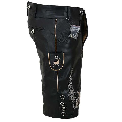 Other mens Leather Lederhosen Albert Black Size US 34 / EU 50 - 1 Thumbnail