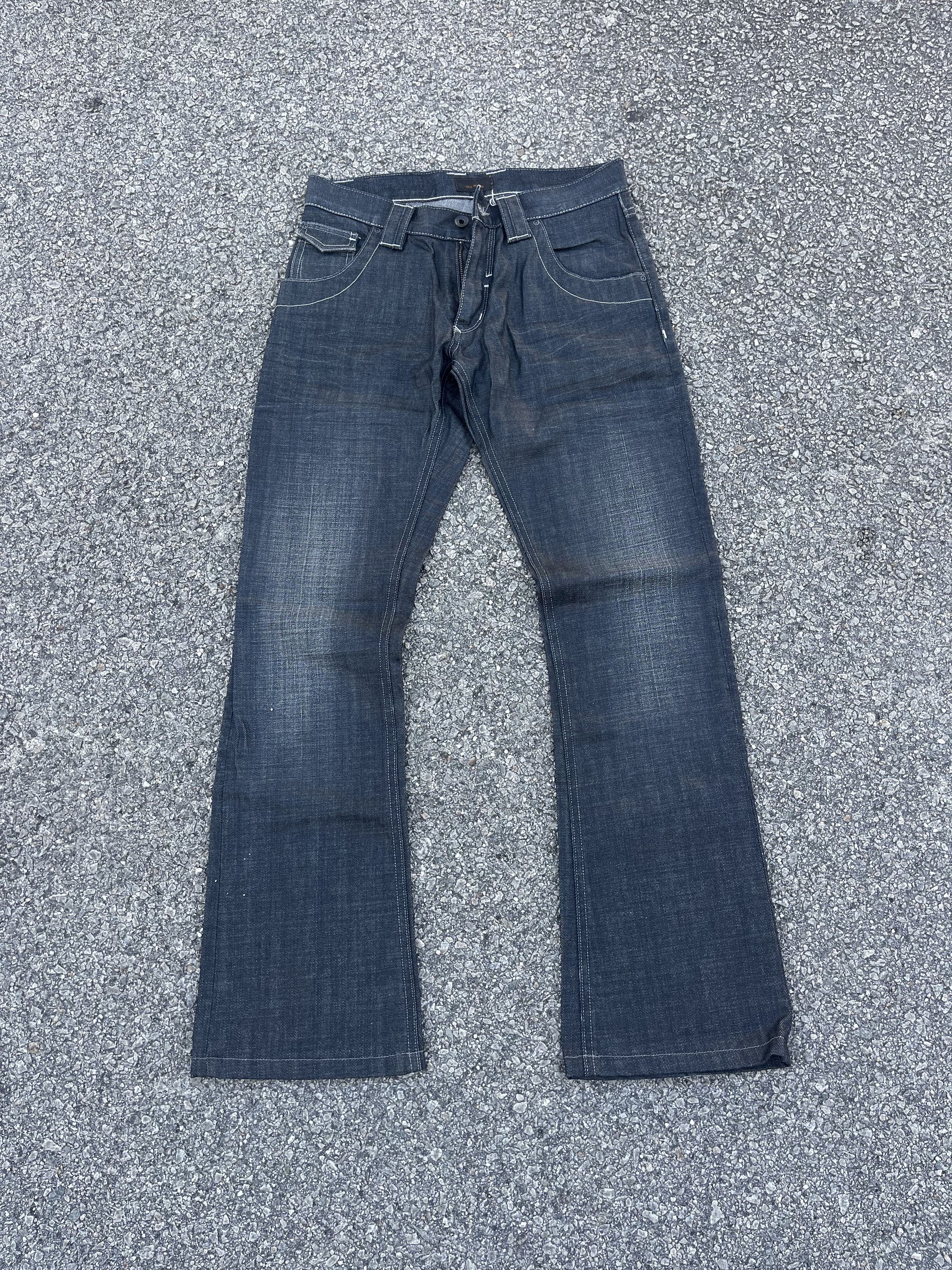 Issey Miyake × Tete Homme Tete Homme Flare Waxed Denim Kendrick Lamar Size US 29 - 2 Thumbnail