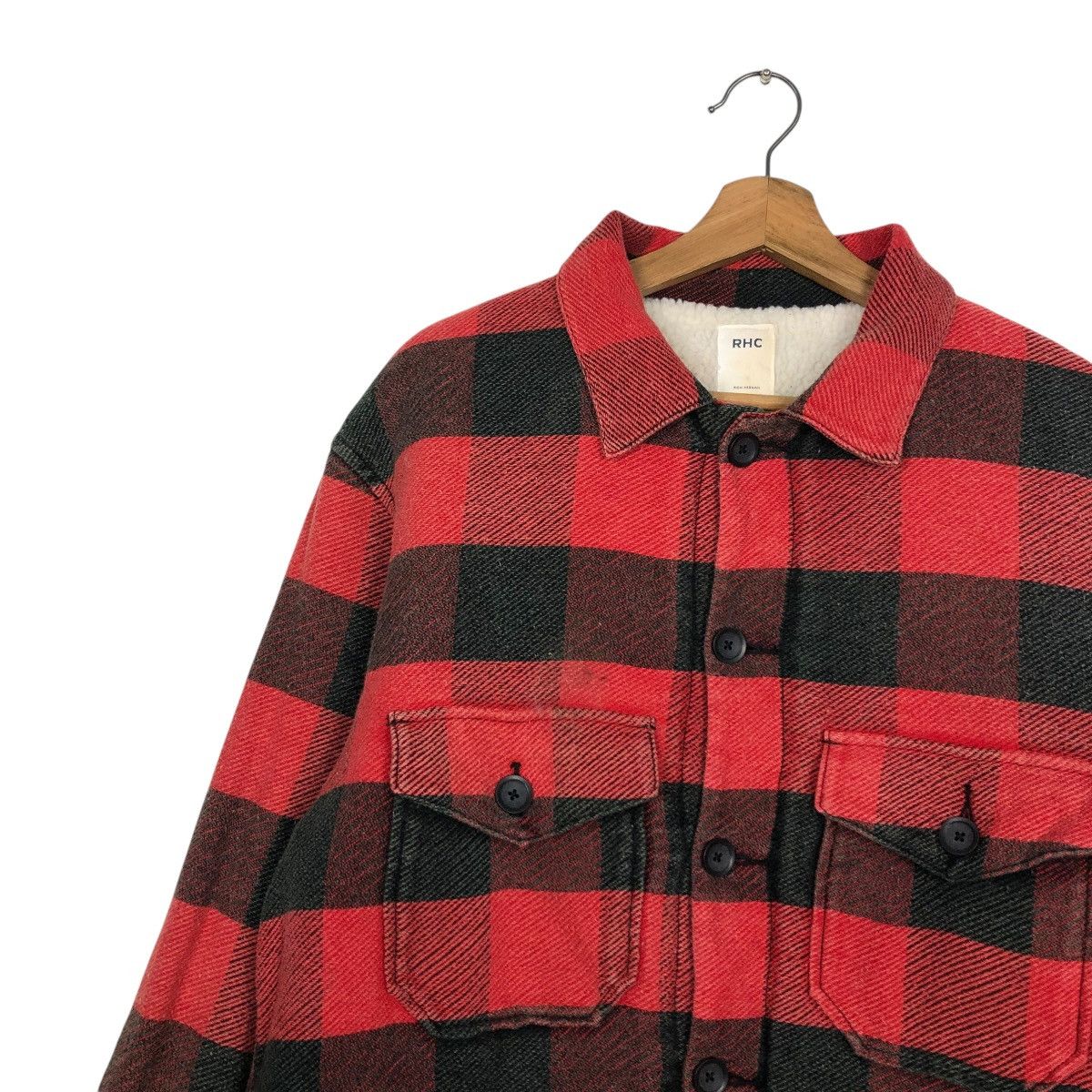 Japanese Brand 🔥VINTAGE FLANNEL JACKET BLANKET RHC TARTAN ISSEY MIYAKE Size US M / EU 48-50 / 2 - 9 Thumbnail