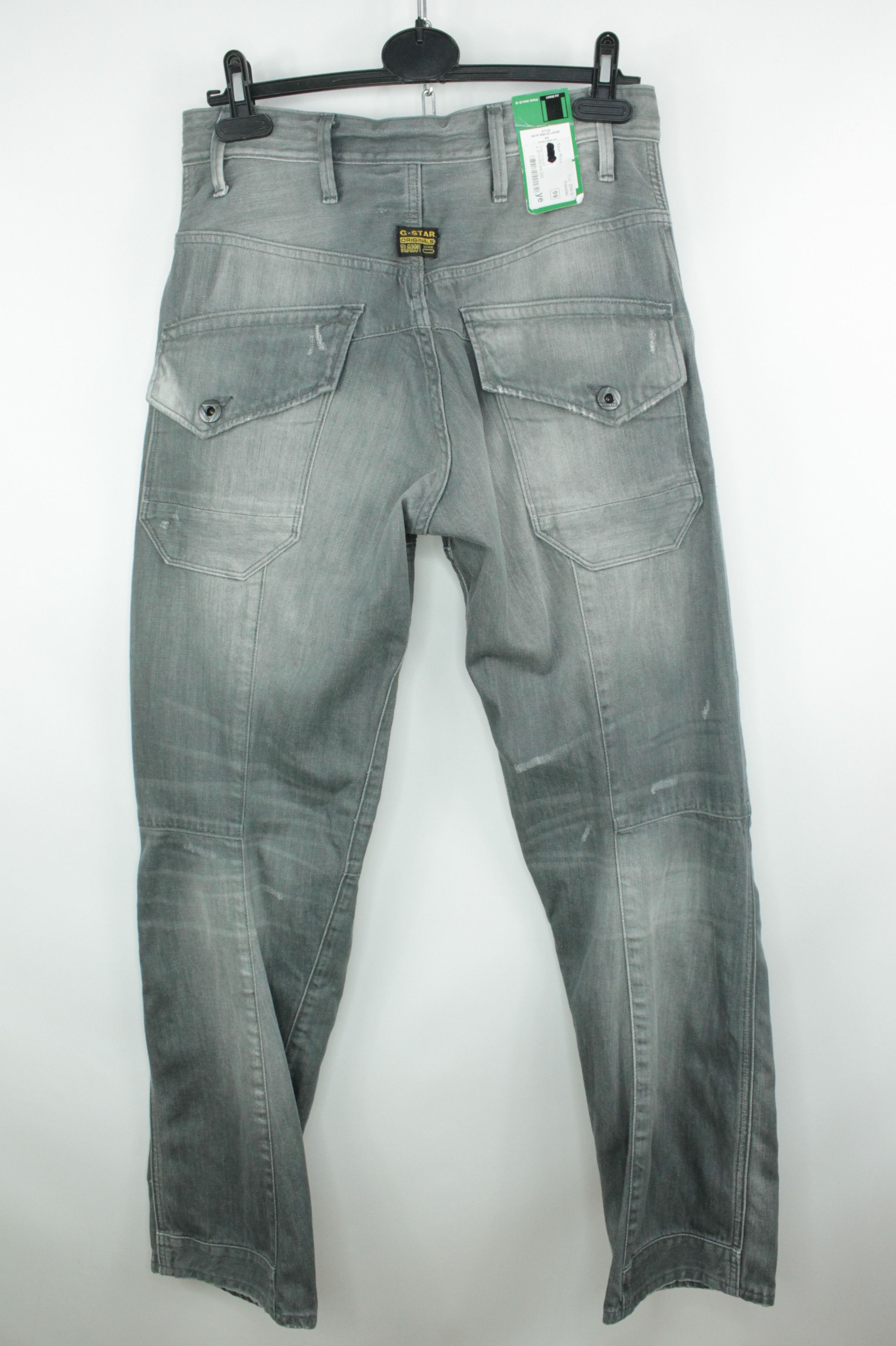 G-Star G-Star Raw Skiff 5620 3D Loose Gray Denim Baggy Jeans Size US 29 - 6 Thumbnail