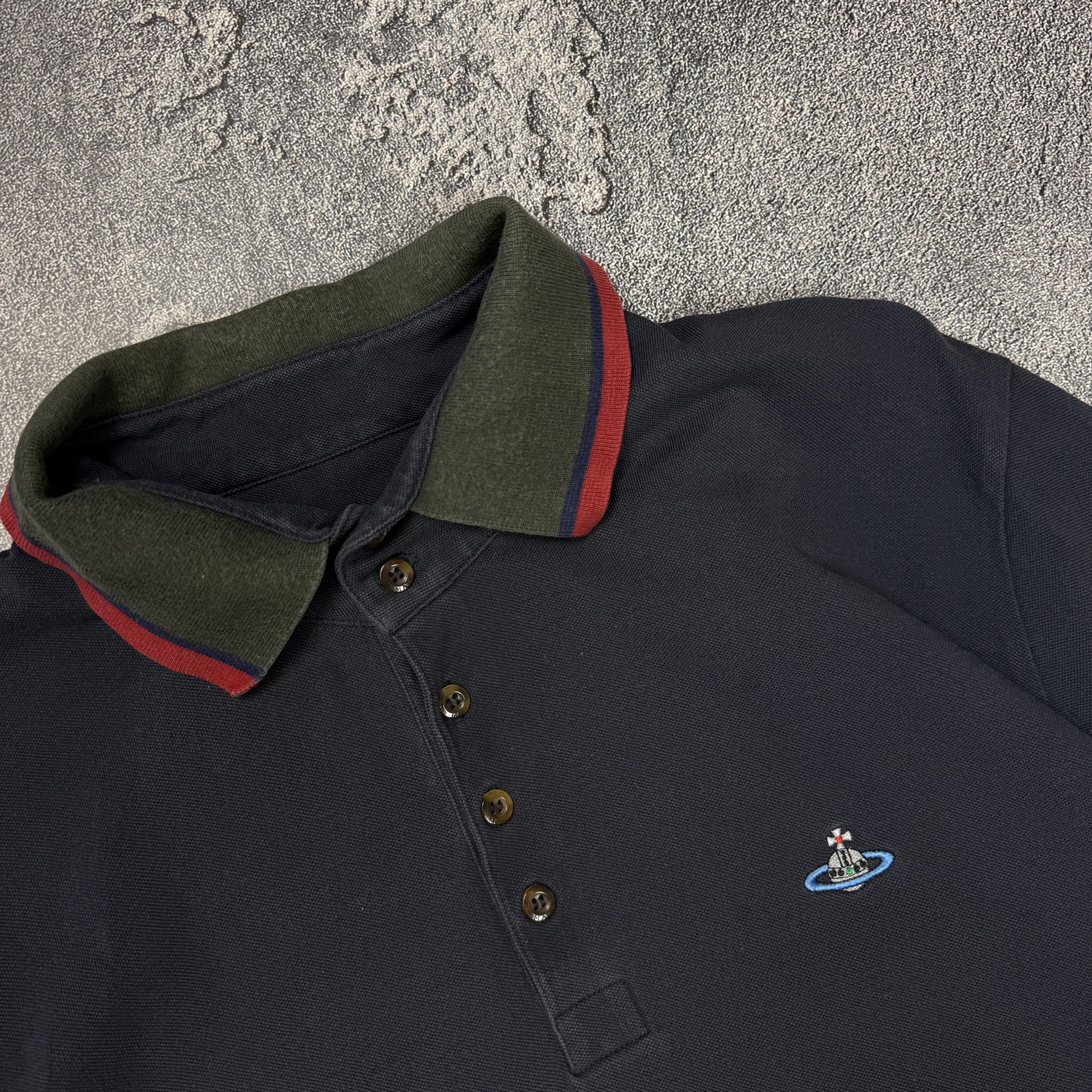 Vivienne Westwood Vivienne Westwood Polo T-Shirt Orb Logo Luxury Size US XXL / EU 58 / 5 - 5 Thumbnail