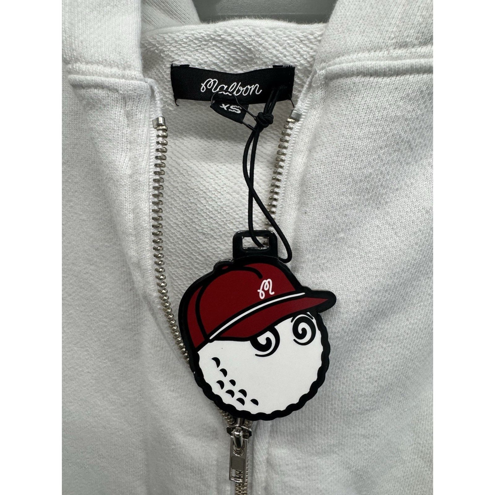 Malbon Malbon Golf x Evian French Terry Zip Up White XS Size US XS / EU 42 / 0 - 5 Thumbnail