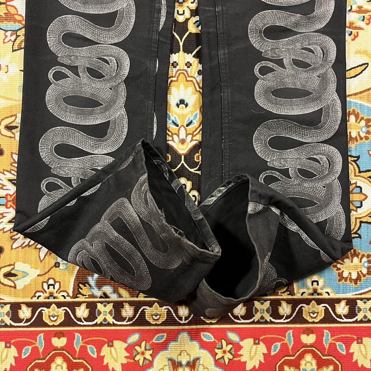 Hysteric Glamour Archive Hysteric Glamour Snake Print Denim Jeans Size 26" / US 2 / IT 38 - 7 Thumbnail